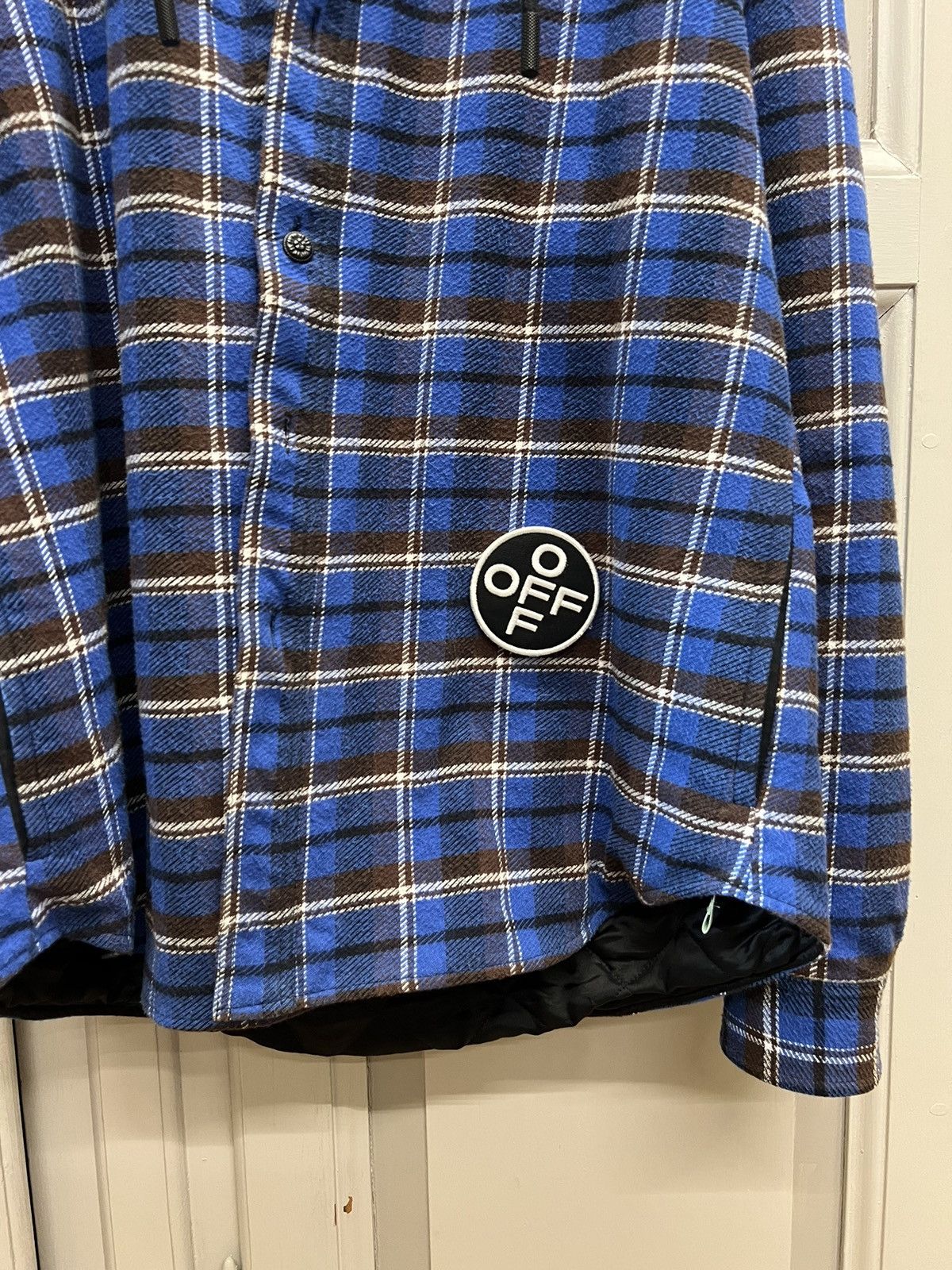 Off-White Off White Check Hooded Jacket Size US M / EU 48-50 / 2 - 4 Thumbnail