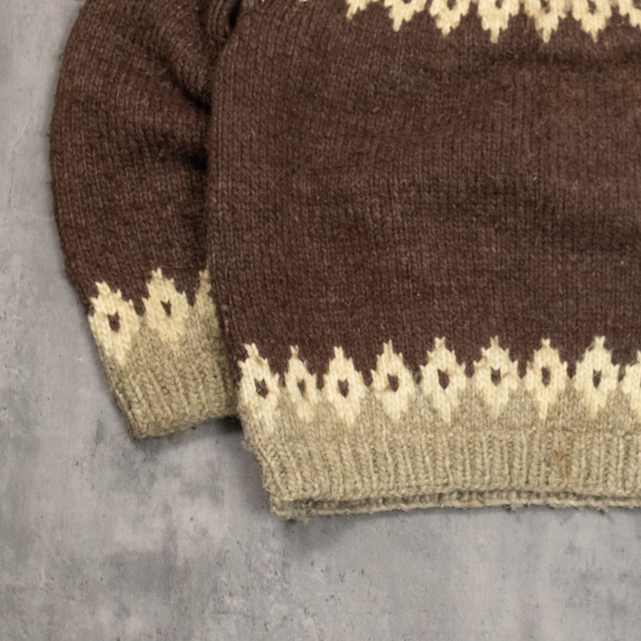 Vintage Vintage 90's Handmade Thick Wool Fleece Mock Neck Sweater Size US M / EU 48-50 / 2 - 4 Thumbnail