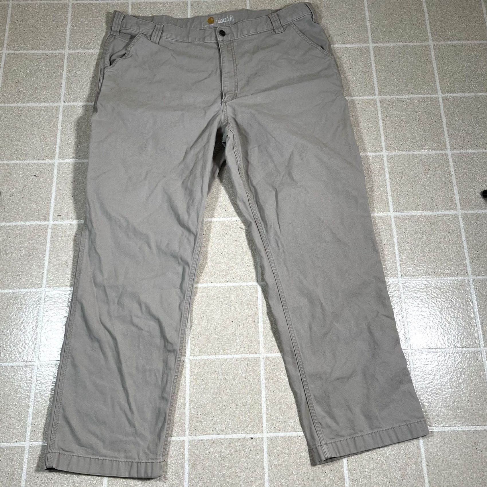 Carhartt Carhartt Carpenter Pants Workwear 40x30 Tan Relaxed Canvas Men’s 102291-232 Brown Size US 40 / EU 56 - 4 Thumbnail
