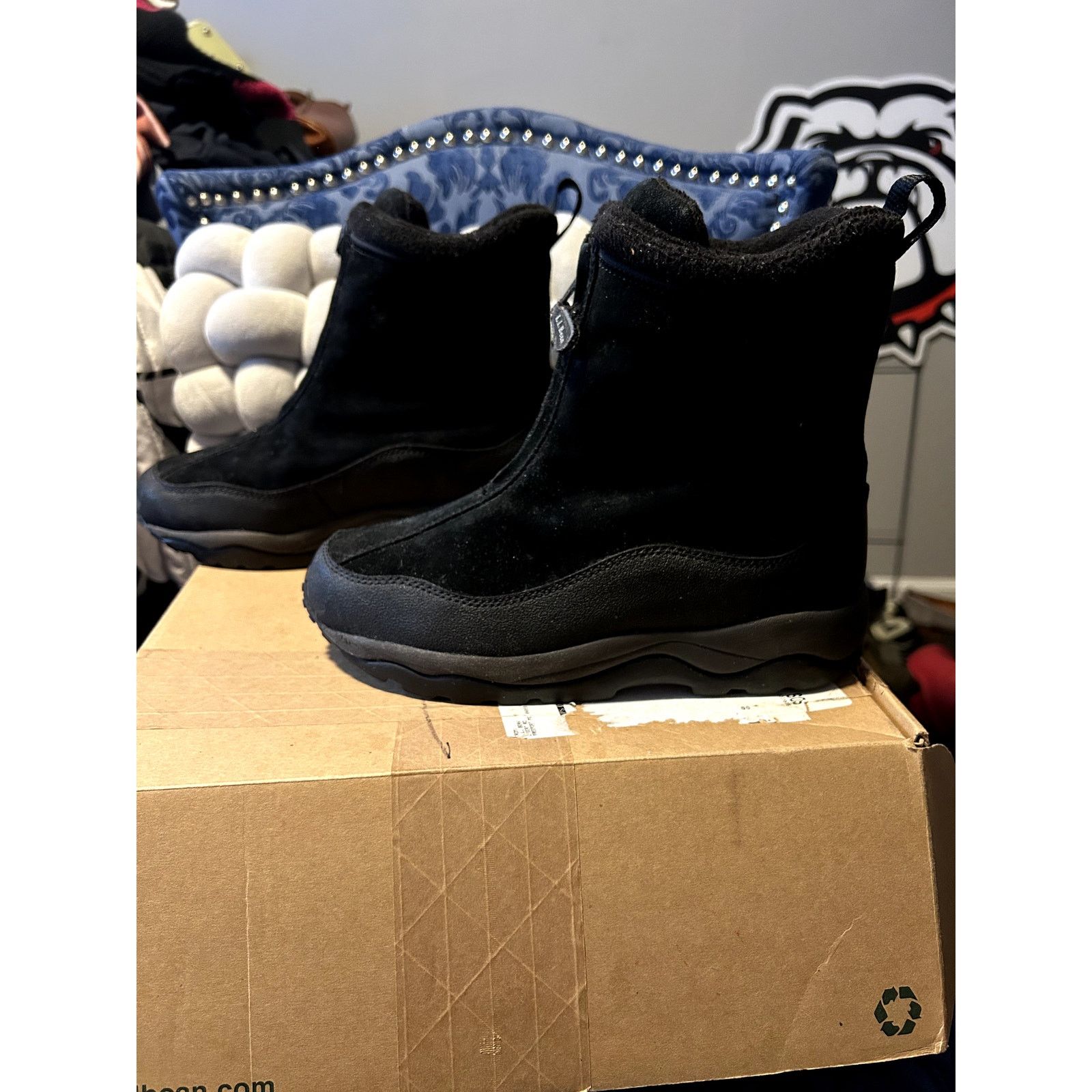 L.L. Bean L.L. Bean High Suede Primaloft Front Zip Boots size 8 NWT Size US 8 / IT 38 - 2 Thumbnail