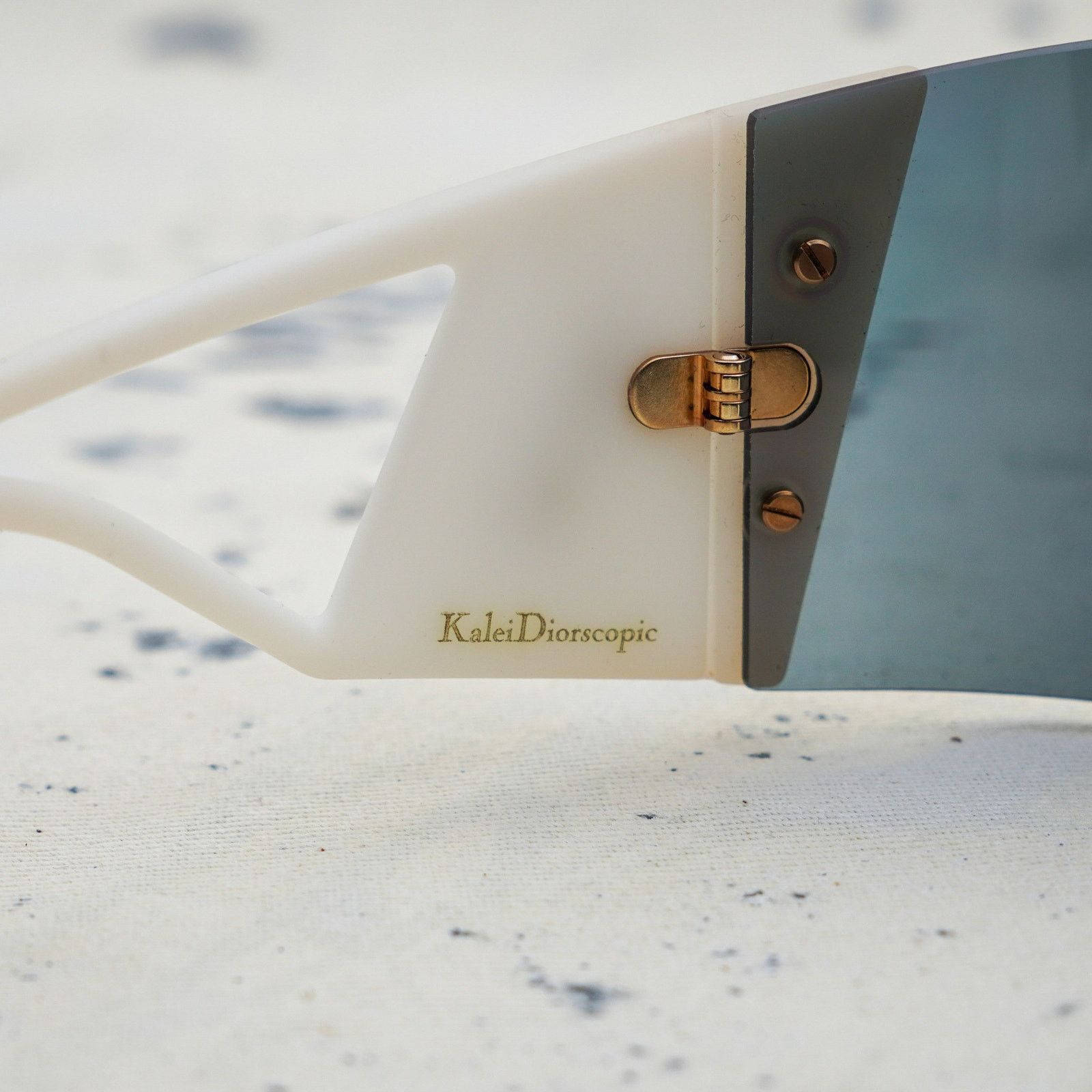 Dior Dior futuristic white shield logo mirrored sunglasses Size ONE SIZE - 6 Thumbnail