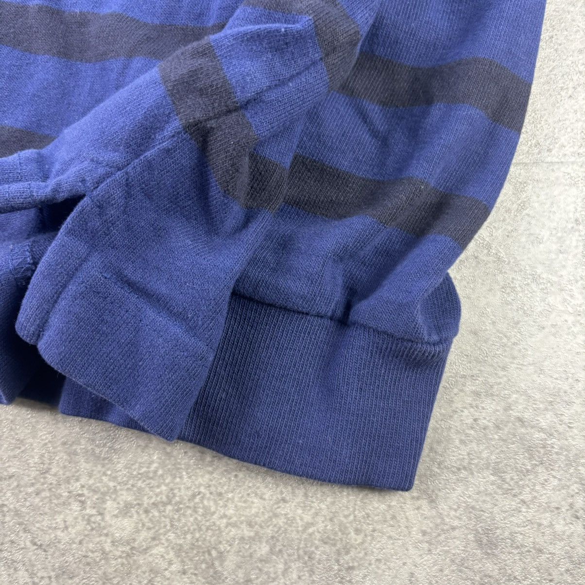 Lands' End Lands end purple with black stripes long sleeve polo Size US XL / EU 56 / 4 - 4 Thumbnail