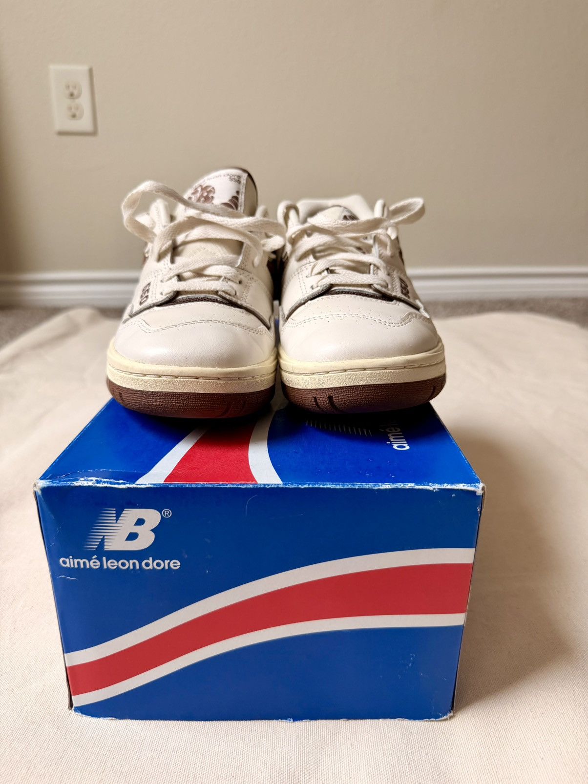 Aime Leon Dore × New Balance Aime Leon Dore x New Balance - White/Brown 550 - 6M Size US 6 / EU 39 - 4 Thumbnail