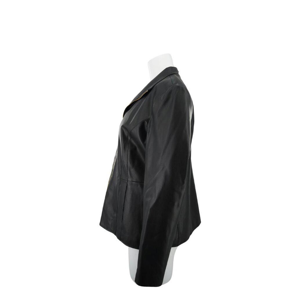 Cole Haan Cole Haan Faux Leather Moto Jacket Size Large Size L / US 10 / IT 46 - 4 Thumbnail