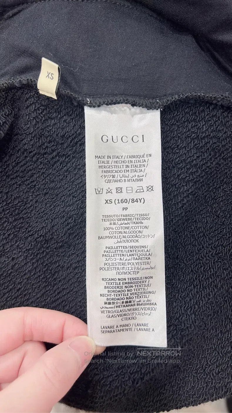 Gucci Gucci SS23 Ice Cream Crystal Hooded Sweatshirt Size XS / US 0-2 / IT 36-38 - 4 Thumbnail