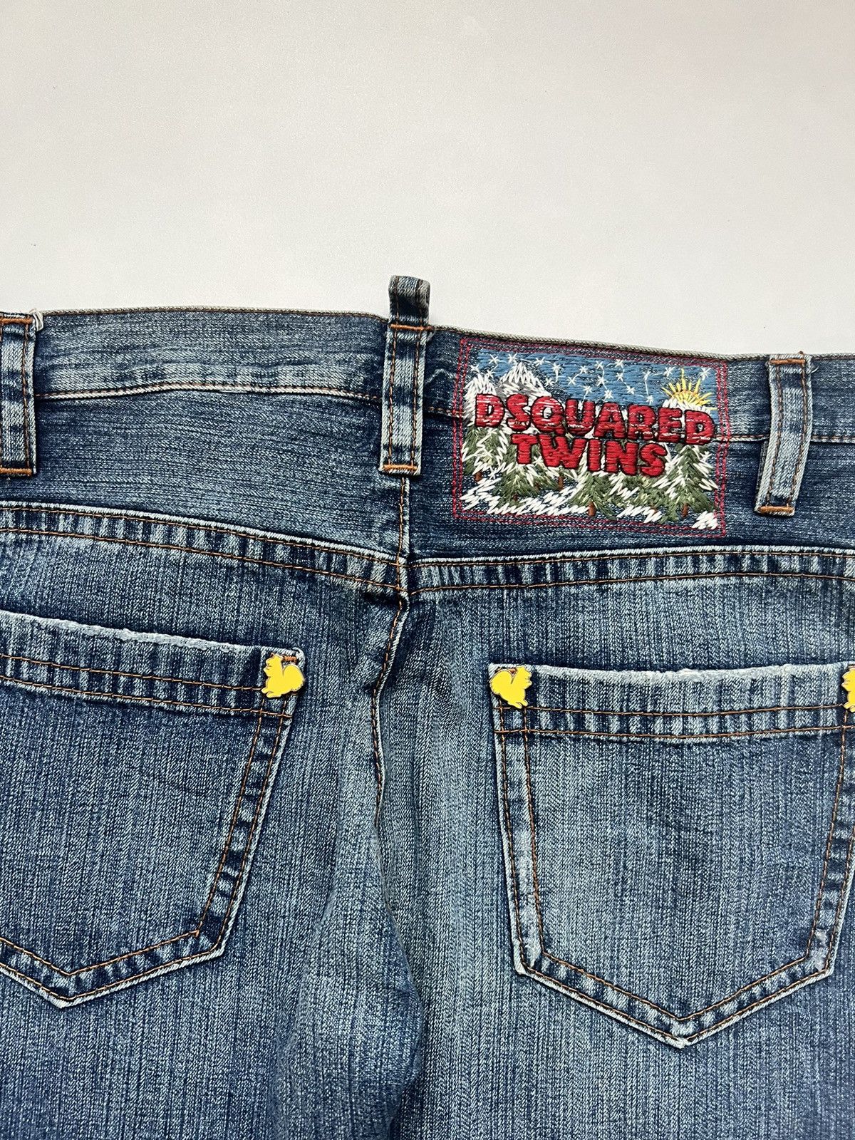 Dsquared2 Dsquared2 Twin Blue Wash Denim Jorts Size US 34 / EU 50 - 3 Thumbnail