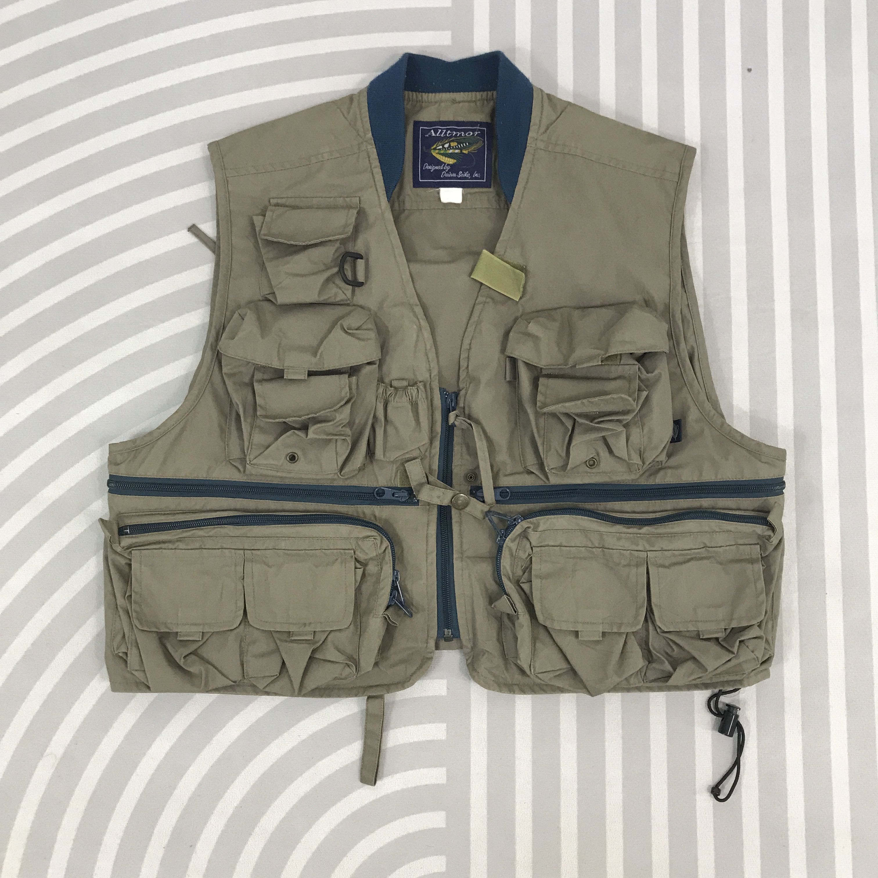 Japanese Brand × Vintage Vintage Alltmor Tactical pocket vest fishing design Jacket Size US L / EU 52-54 / 3 - 1 Thumbnail