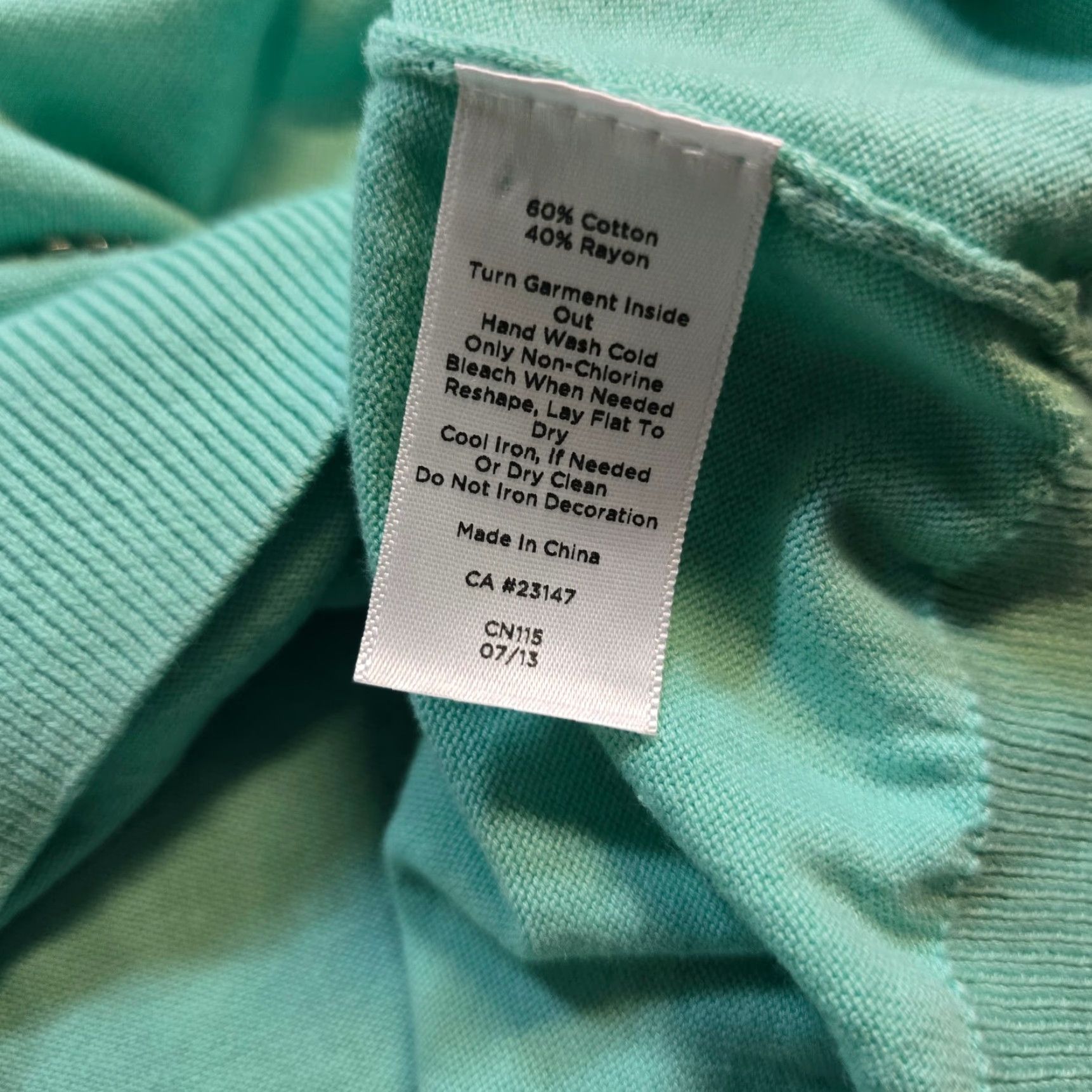 Talbots Talbots Sweater Top Women XL Petite Green Polka Dot Long Sleeve Casual Pullover Knit Small? Size XL / US 12-14 / IT 48-50 - 7 Thumbnail