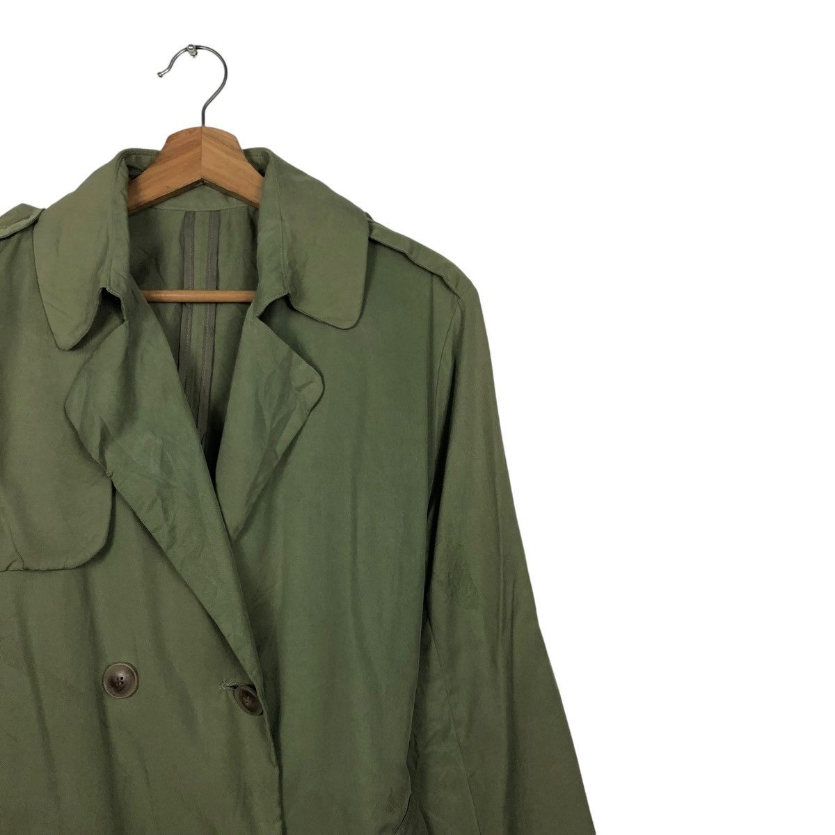 Japanese Brand × SHIPS × Vintage 🔥VTG LONG JACKET SHIPS HIDDEN COLLAR ISSEY MIYAKE Size US S / EU 44-46 / 1 - 6 Thumbnail