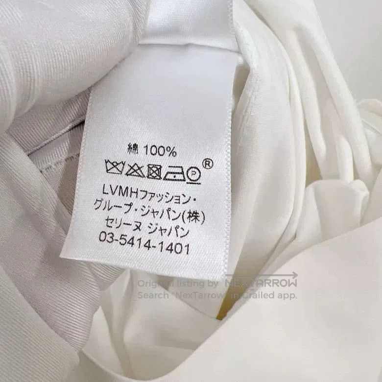 Celine Celine White Irregular Split Shirt. Size XXS / US 00 / IT 34 - 8 Thumbnail
