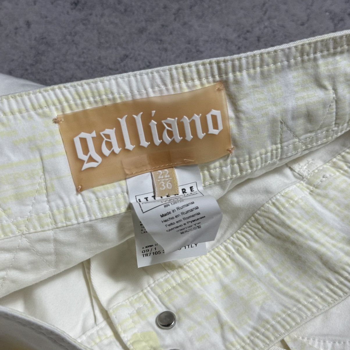 John Galliano NEW Galliano Rare Cargo Pants Size 22" - 9 Thumbnail