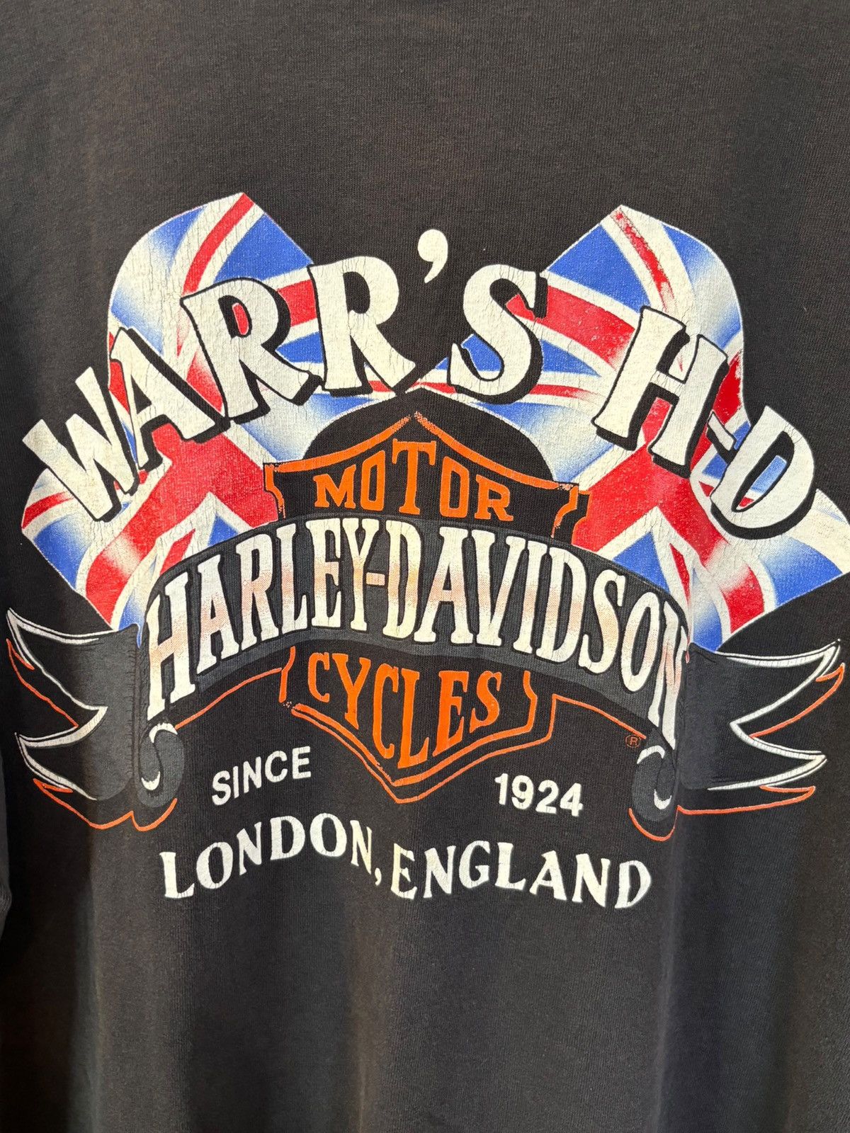 Harley Davidson × Vintage Vintage 1998 London, England Harley Davidson T-Shirt Size US XXL / EU 58 / 5 - 7 Thumbnail