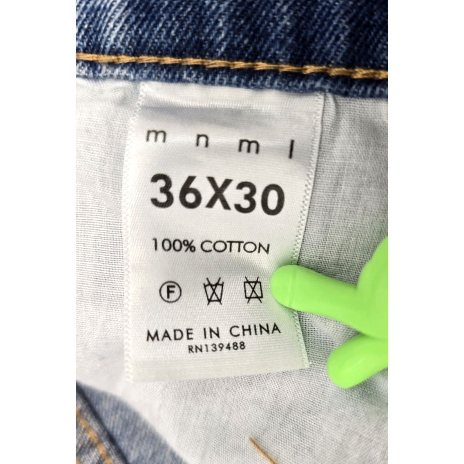 MNML mnml Jeans - Denim - Medium Blue - 36x30 - Regular Straight - NWT Men's Everyday Denim Jeans Size US 36 / EU 52 - 6 Thumbnail