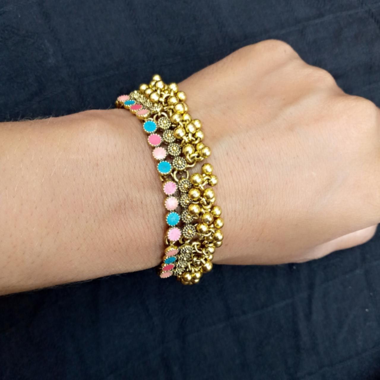 Other Retro Gold Color Metal Bracelet Size ONE SIZE - 5 Thumbnail