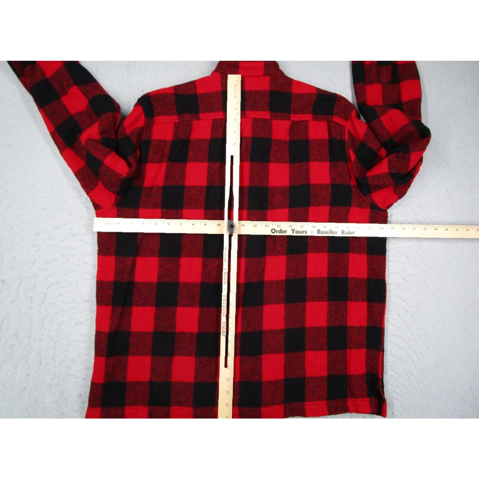 Abercrombie & Fitch VINTAGE Abercrombie & Fitch Shirt Mens Large Red Buffalo Shacket Flannel Button Up Y2K Size US L / EU 52-54 / 3 - 3 Thumbnail