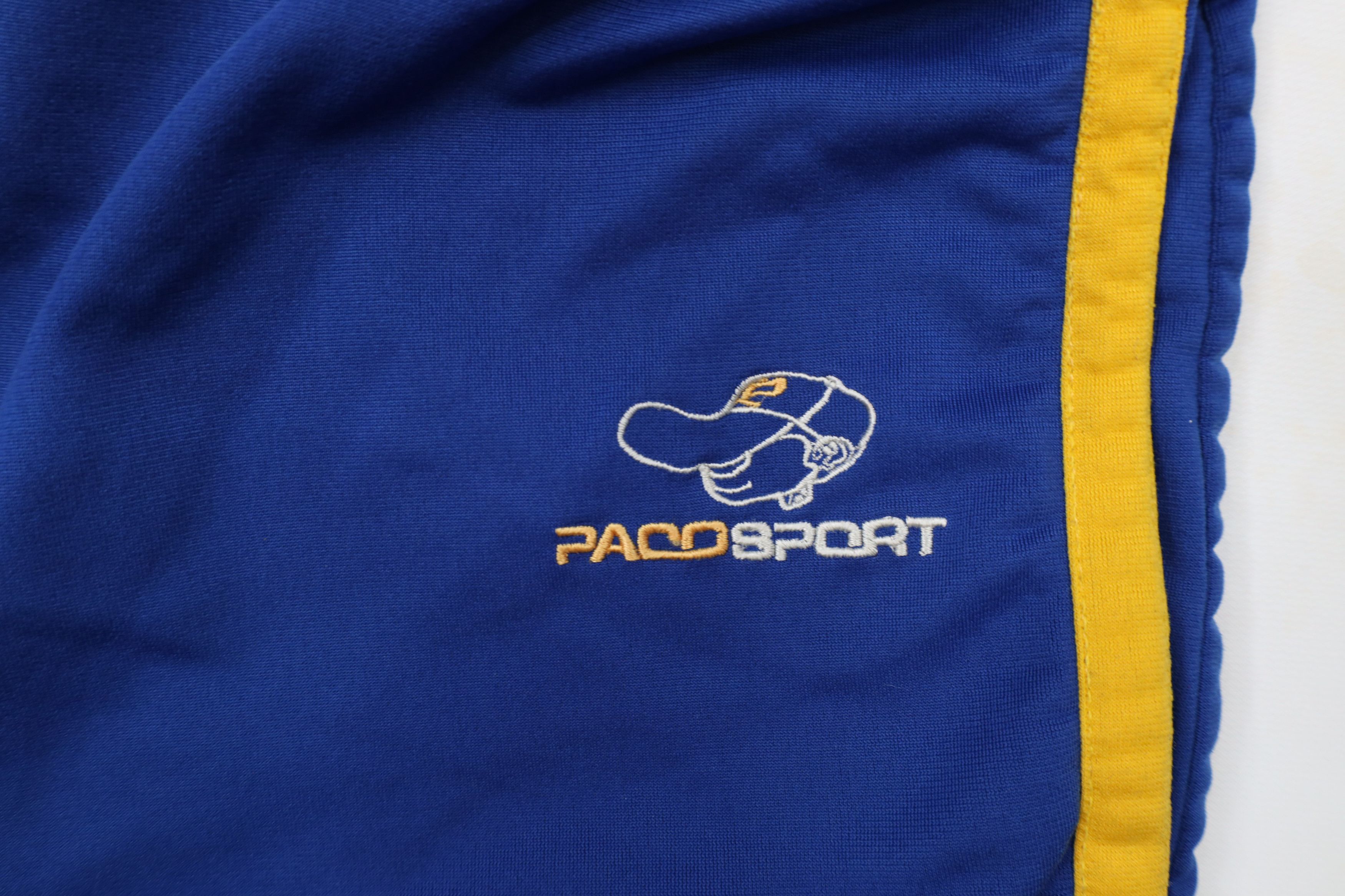 Vintage Vintage 90s Y2K Paco Sport Hip Hop Wide Leg Sweatpants Blue Size US 36 / EU 52 - 6 Thumbnail