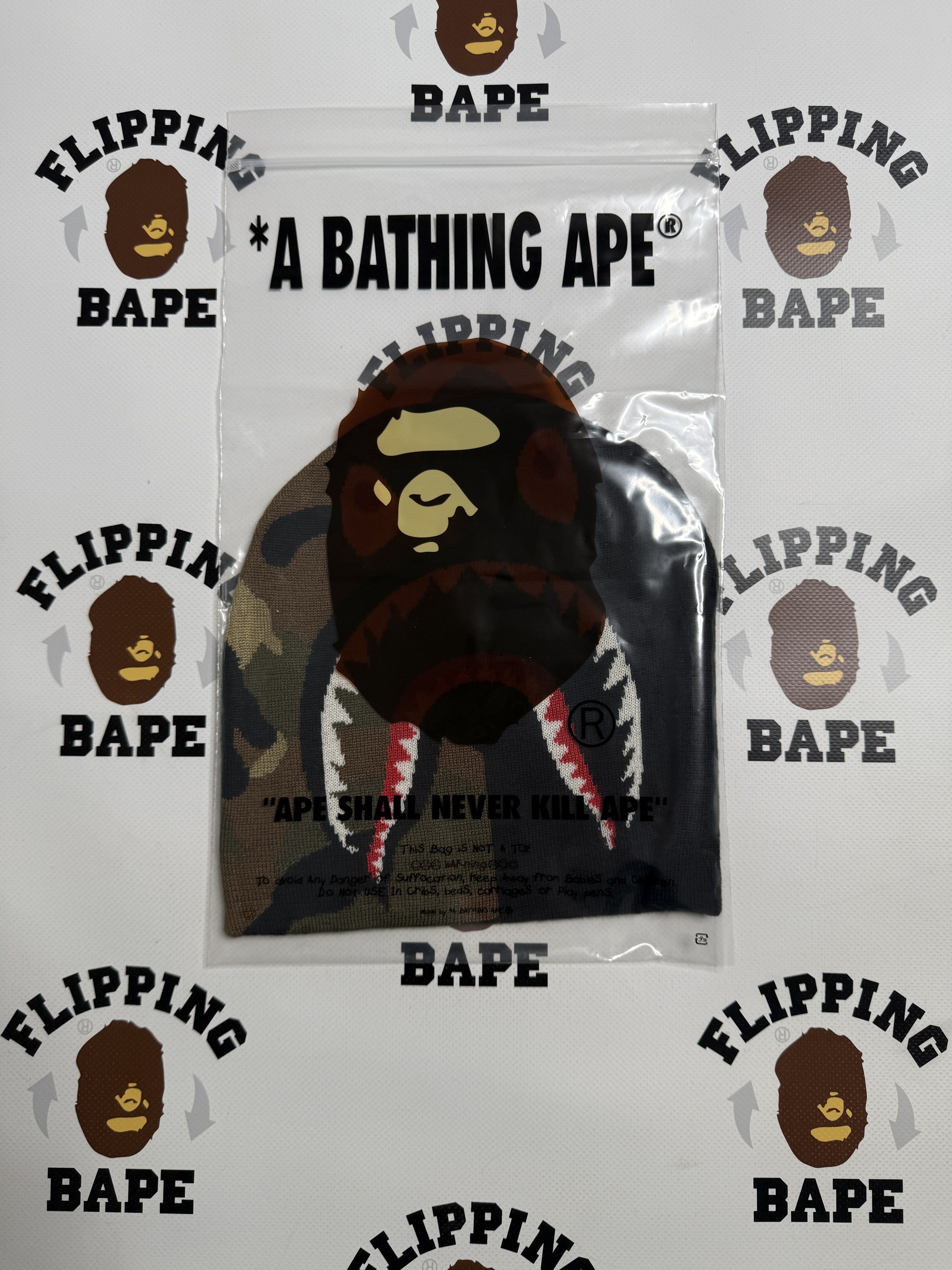 Bape BAPE 1ST SHARK KNIT CAP Size ONE SIZE - 14 Thumbnail