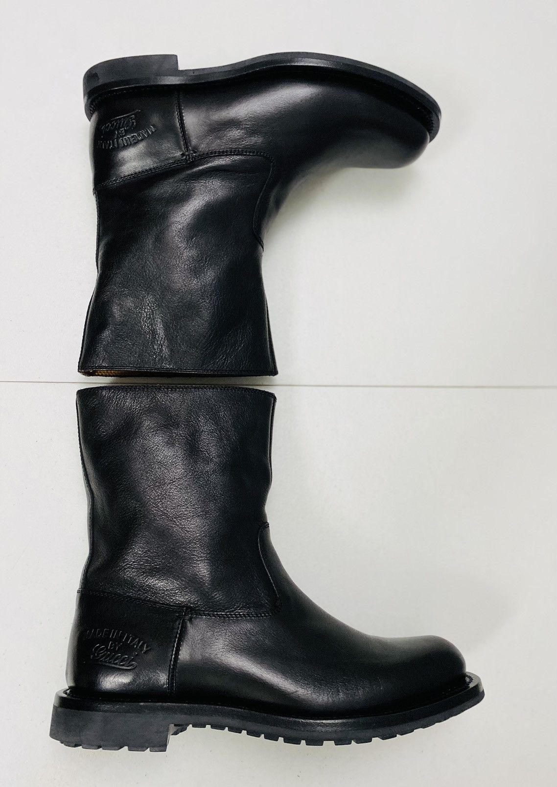 Gucci Gucci 🇮🇹 black calf commando sole logo heel ankle boots 9 NEW Size US 9 / EU 42 - 5 Thumbnail