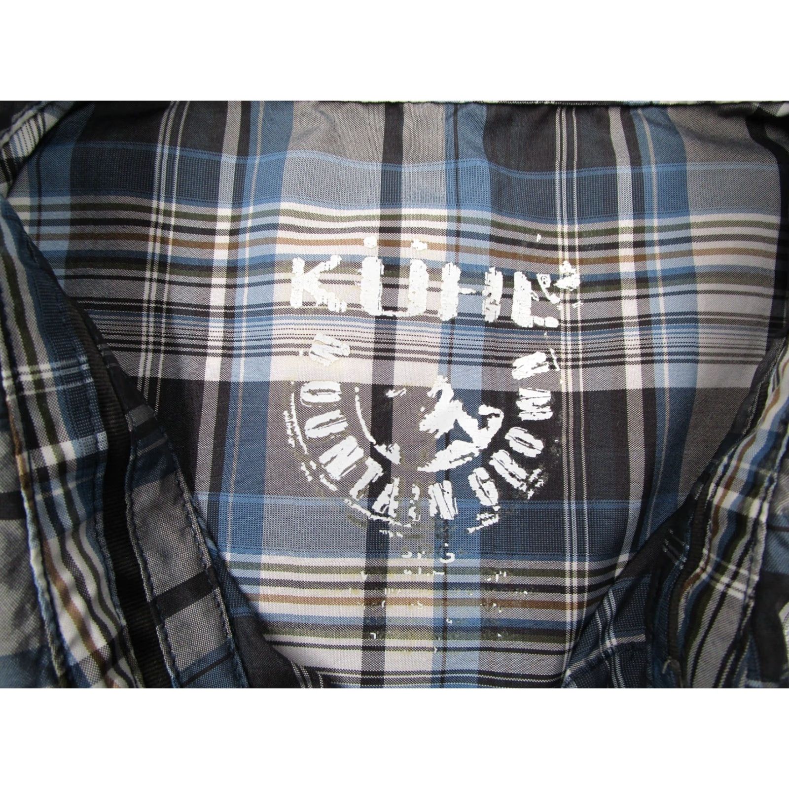 Logo 7 KUHL Shirt Mens Large Blue Plaid Button-Up Outdoor Workwear Logo Size US L / EU 52-54 / 3 - 3 Thumbnail