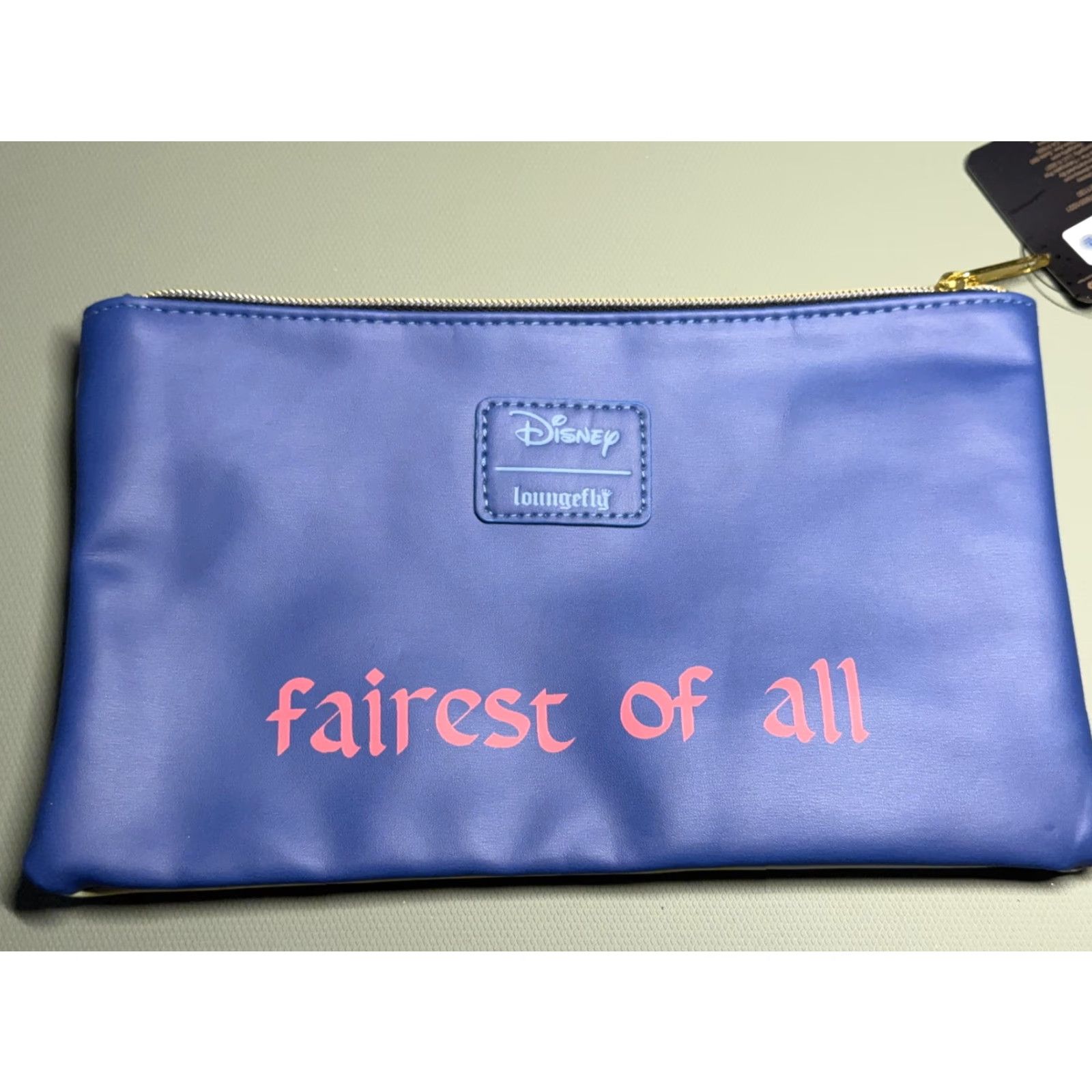 Vintage Disney Loungefly Snow White Pouch Clutch Womens Medium Blue Makeup Bag Fairest of All Princess Size ONE SIZE - 2 Thumbnail