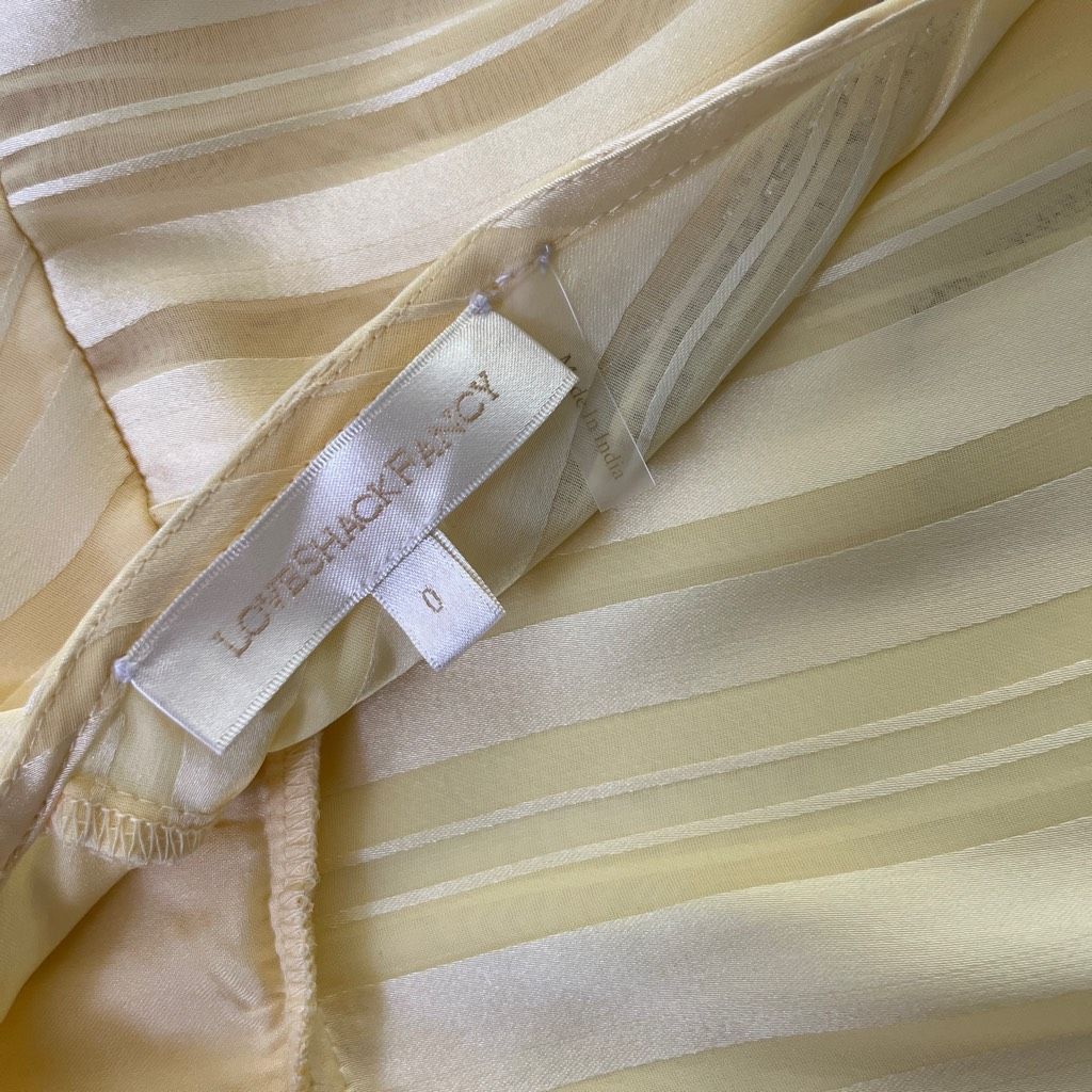 LoveShackFancy LoveShackFancy Darralis Dress in Soft Yellow Size XS / US 0-2 / IT 36-38 - 15 Thumbnail