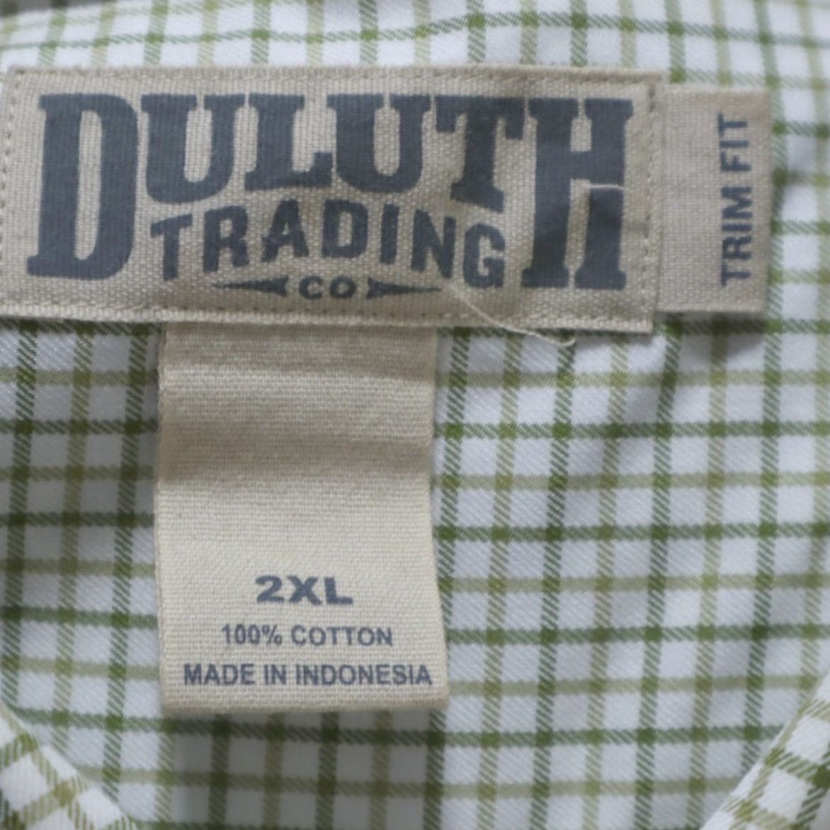 Duluth Trading Company Duluth Trading Trim Fit Long Sleeve Button Down Shirt Green Men 2XL Shirt Size US XXL / EU 58 / 5 - 5 Thumbnail
