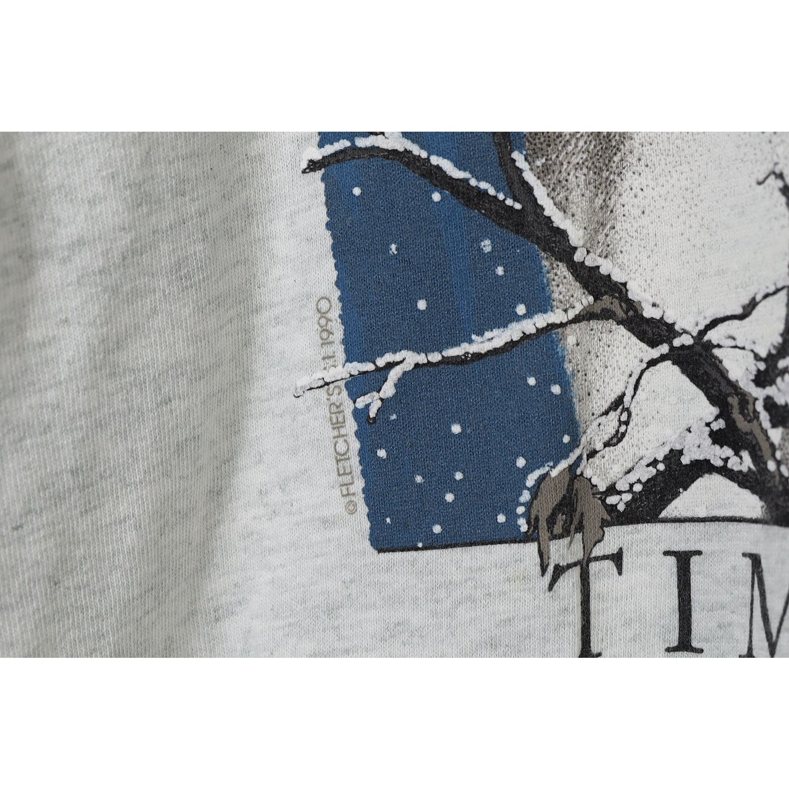 Vintage Vintage 1990 Yellowstone Timber Wolf Graphic Tee T-shirt 90s Size US XL / EU 56 / 4 - 5 Thumbnail