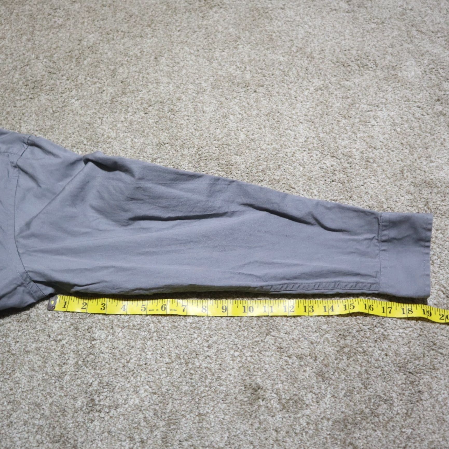 Chaps Chaps Shirt Long Sleeve Button-Up 100% Cotton Men L Gray Size US L / EU 52-54 / 3 - 7 Thumbnail