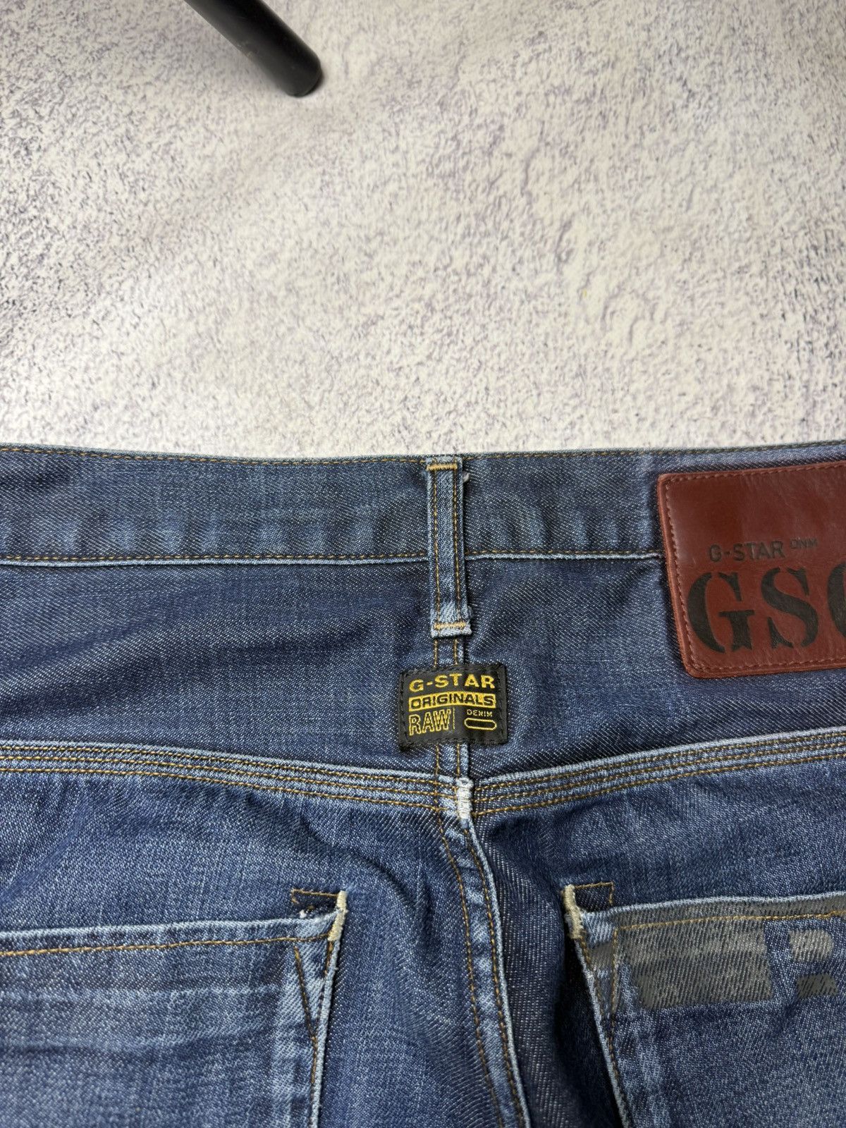 G-Star Vintage G Star Raw Denim Streetwear Jeans Japanese Y2K 30 Size US 31 - 6 Thumbnail
