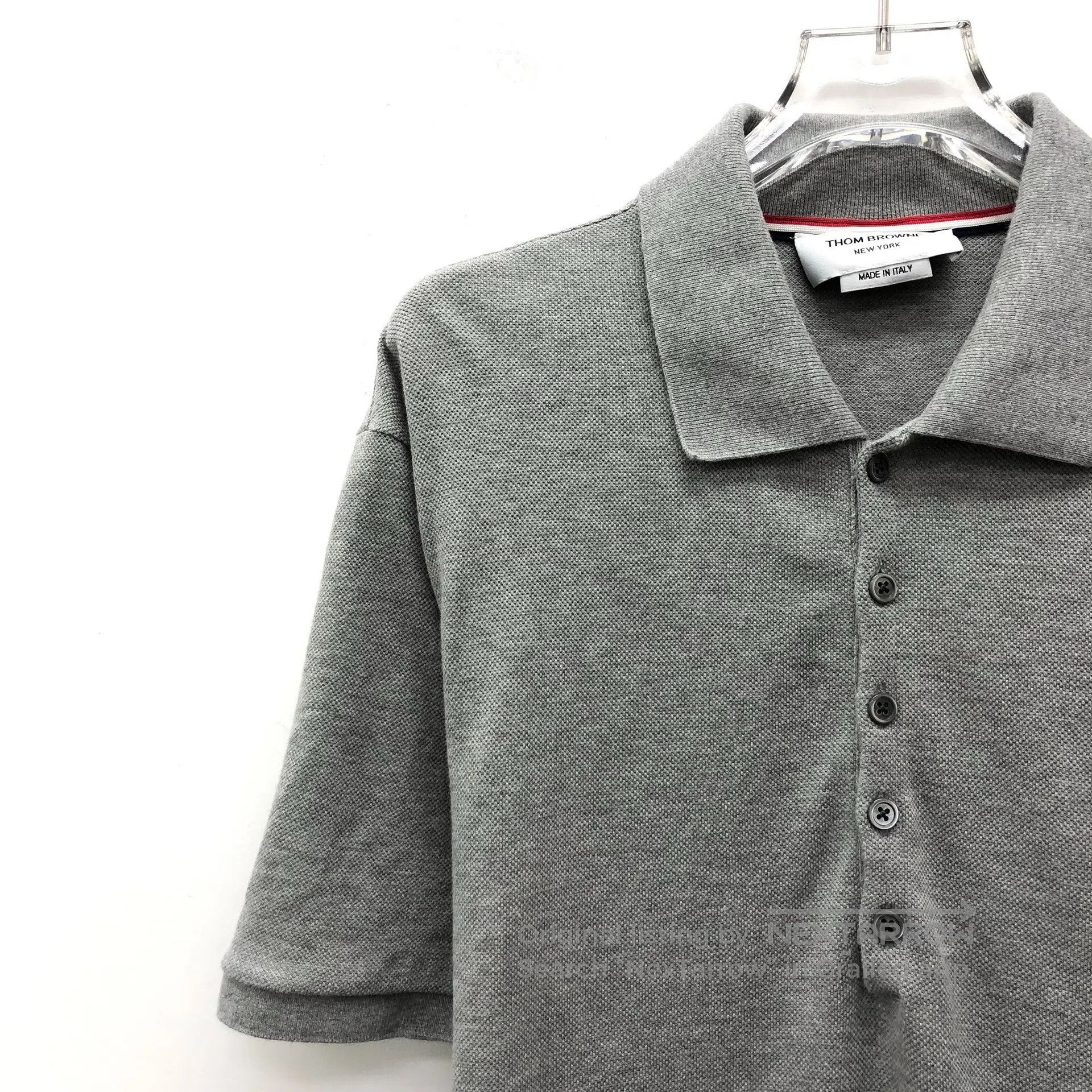 Thom Browne Thom Browne Gray Cotton Collar Single Breasted Short Sleev Size US L / EU 52-54 / 3 - 3 Thumbnail