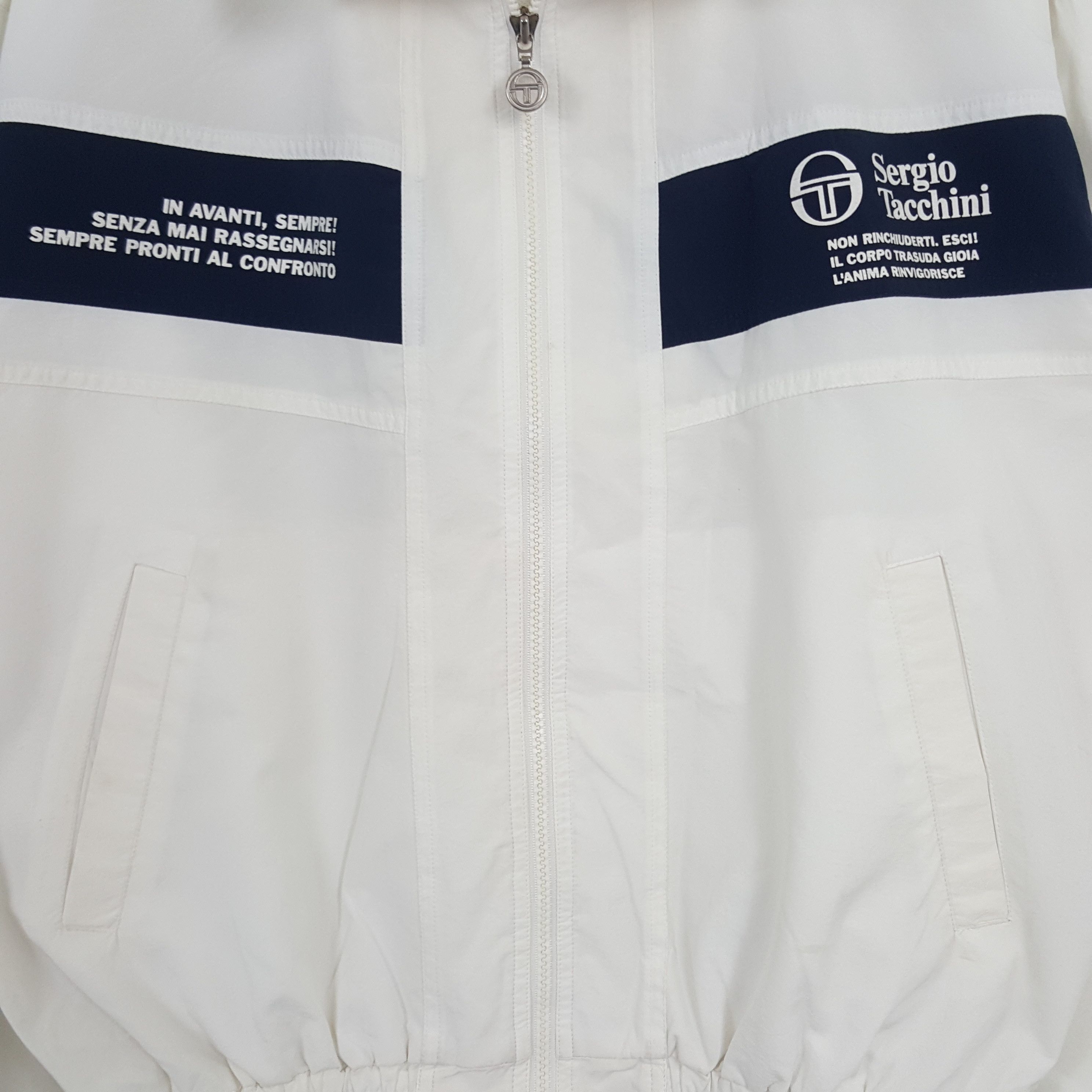 Sergio Tacchini Vintage Sergio Tacchini Sports Style Windbreaker Jacket Size US XL / EU 56 / 4 - 2 Thumbnail