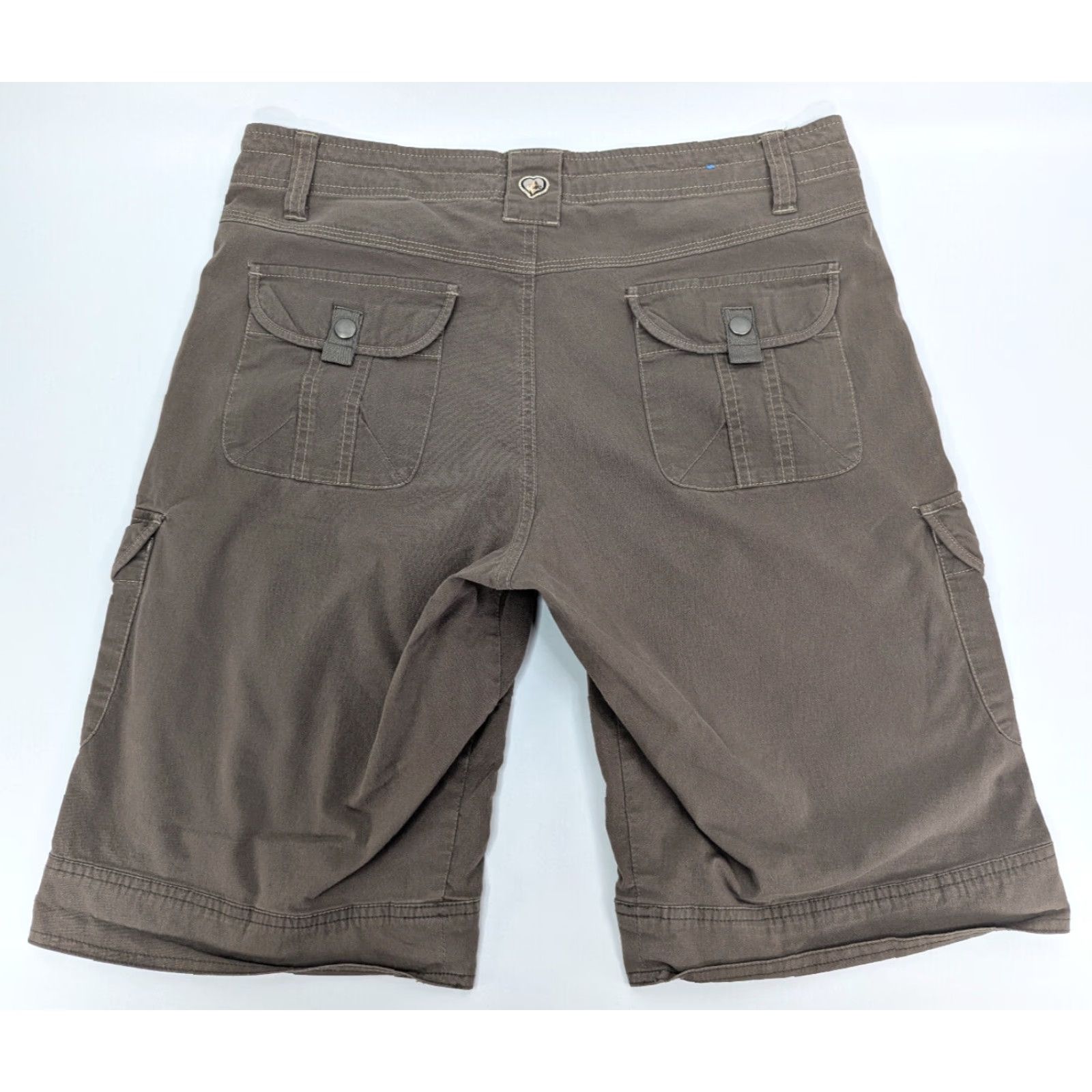 Vintage VINTAGE Kuhl Bermuda Shorts Womens 10 Cargo Pocket Zipper Cargo Pocket Brown Outdoor Hiking Trash? Size 32" / US 10 / IT 46 - 2 Thumbnail