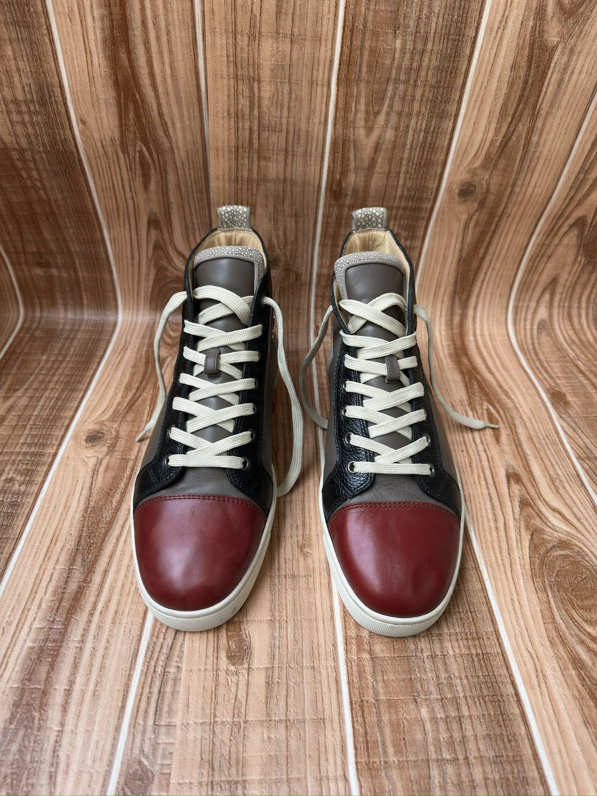 Christian Louboutin Christian Louboutin Orlatto High Brown Burgundy Size US 10 / EU 43 - 3 Thumbnail