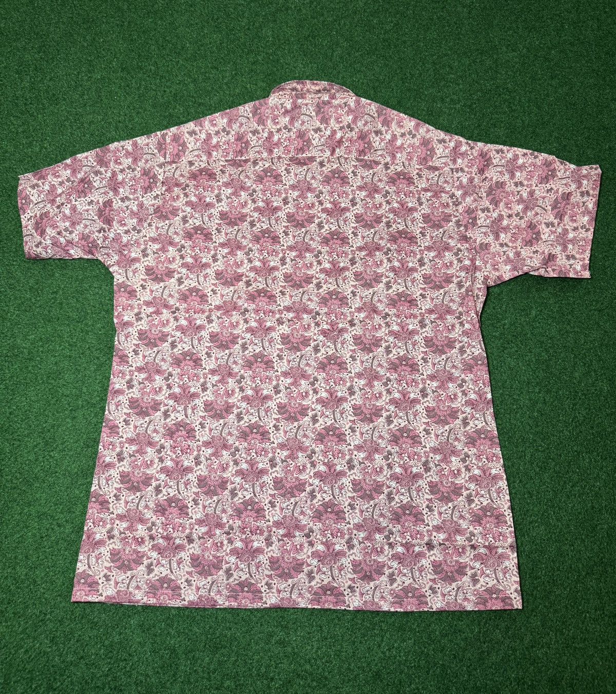 Sears Vintage 70s Deadstock Sears Berry Paisley Button Up Shirt Size US L / EU 52-54 / 3 - 3 Thumbnail