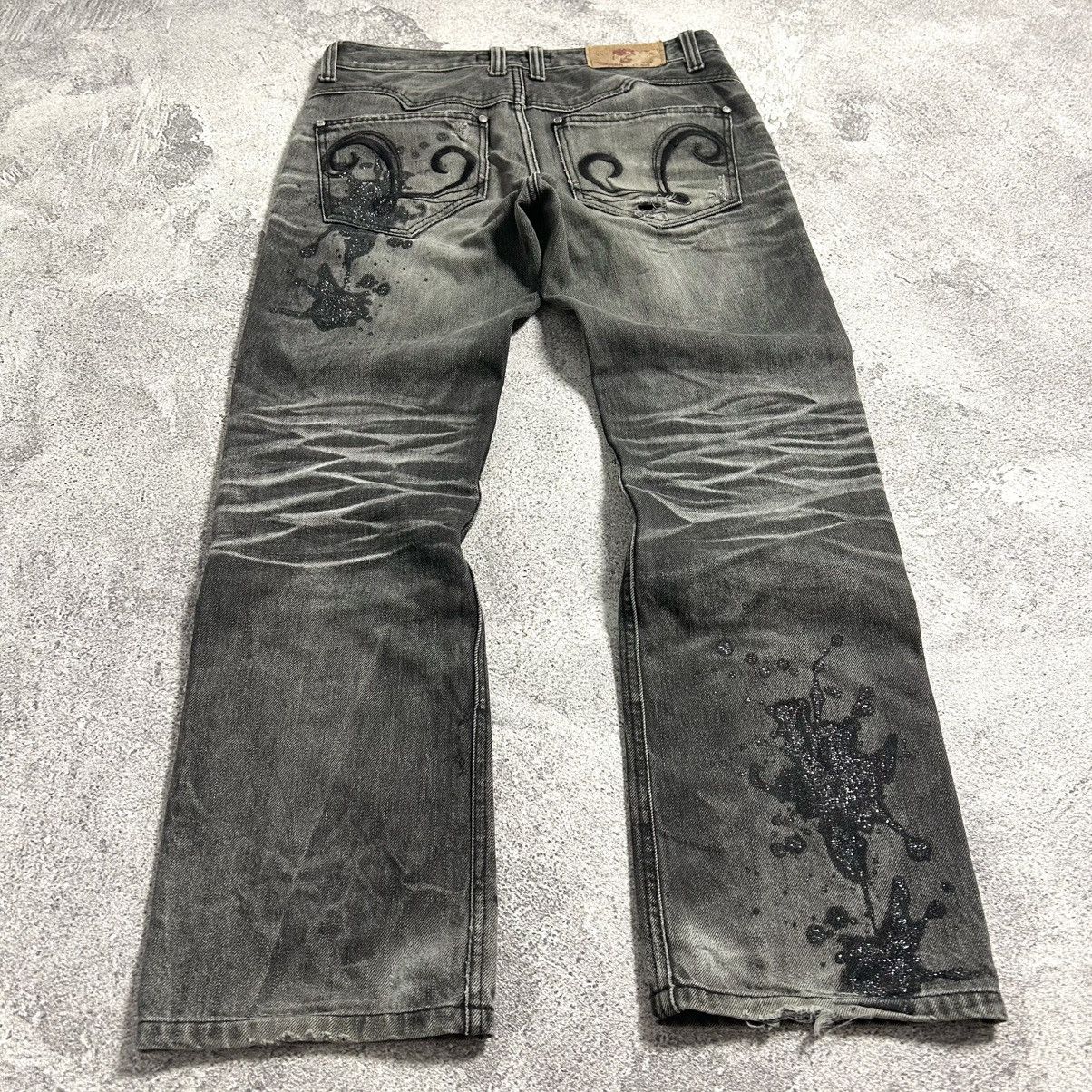 Japanese Brand Lagust Crazydistressed Denim Pants Size US 32 / EU 48 - 24 Thumbnail