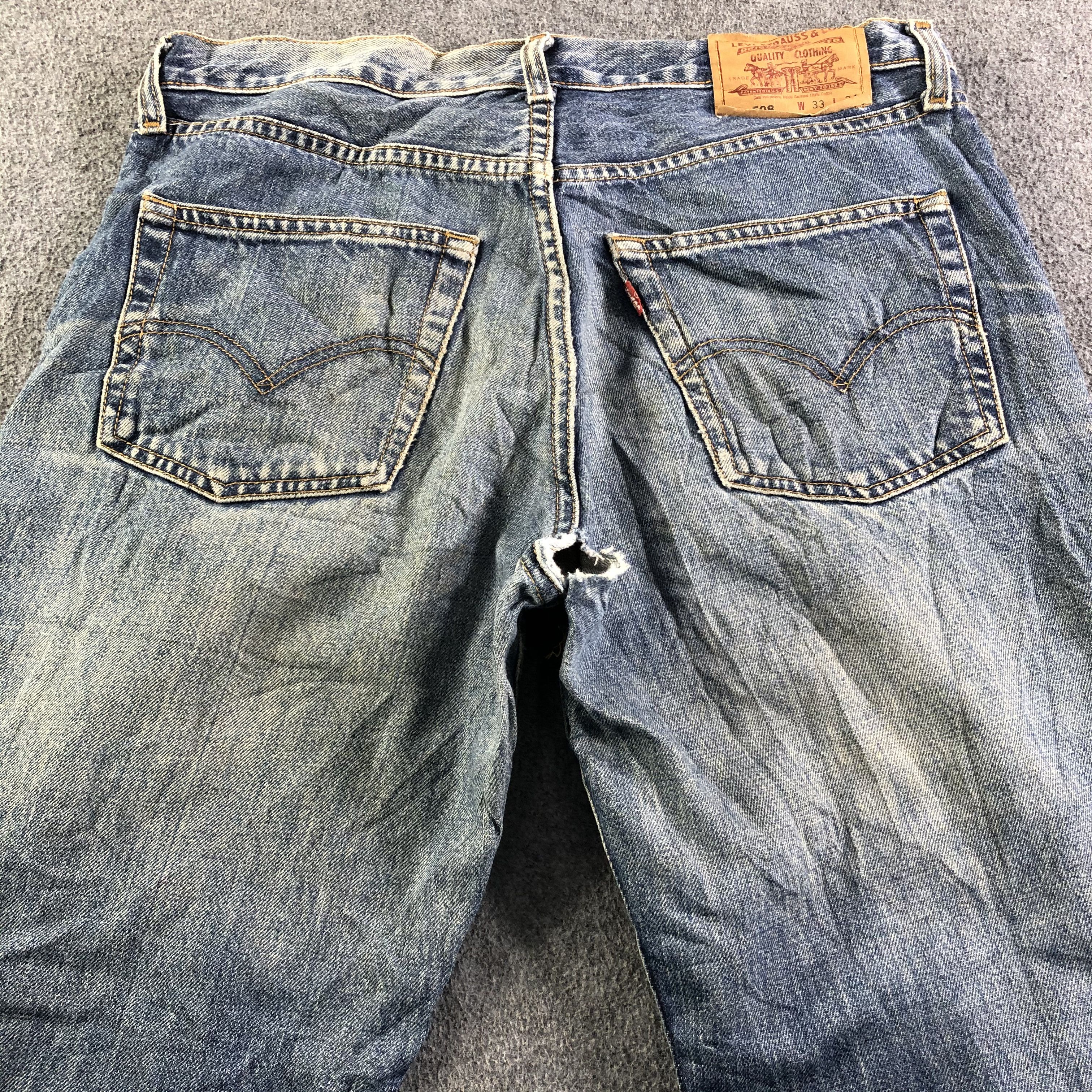 Levi's Vintage 90s Blue Wash Levis 508 Jeans-J3909 Size US 34 / EU 50 - 4 Thumbnail