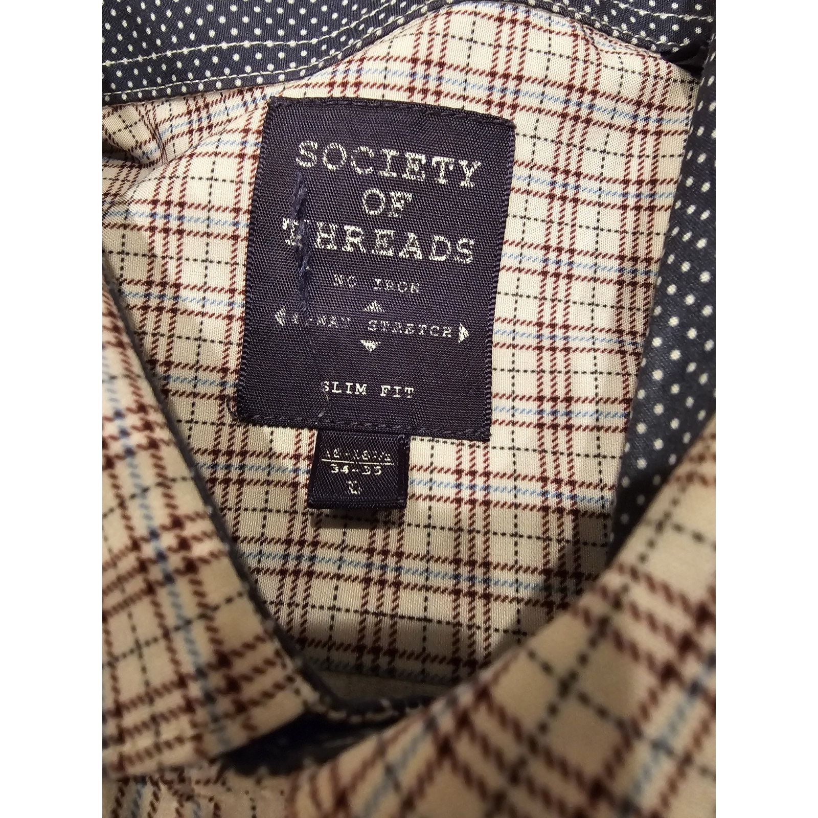 Other Society Of Threads No Iron Long Sleeve Button Up Shirt Size US L / EU 52-54 / 3 - 2 Thumbnail