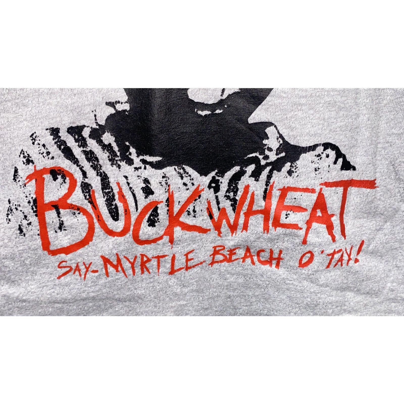 Vintage VINTAGE Screen Stars T-Shirt Buckwheat Graphic Gray Size S Mens Short Sleeve Regular 50/50 Size US S / EU 44-46 / 1 - 3 Thumbnail