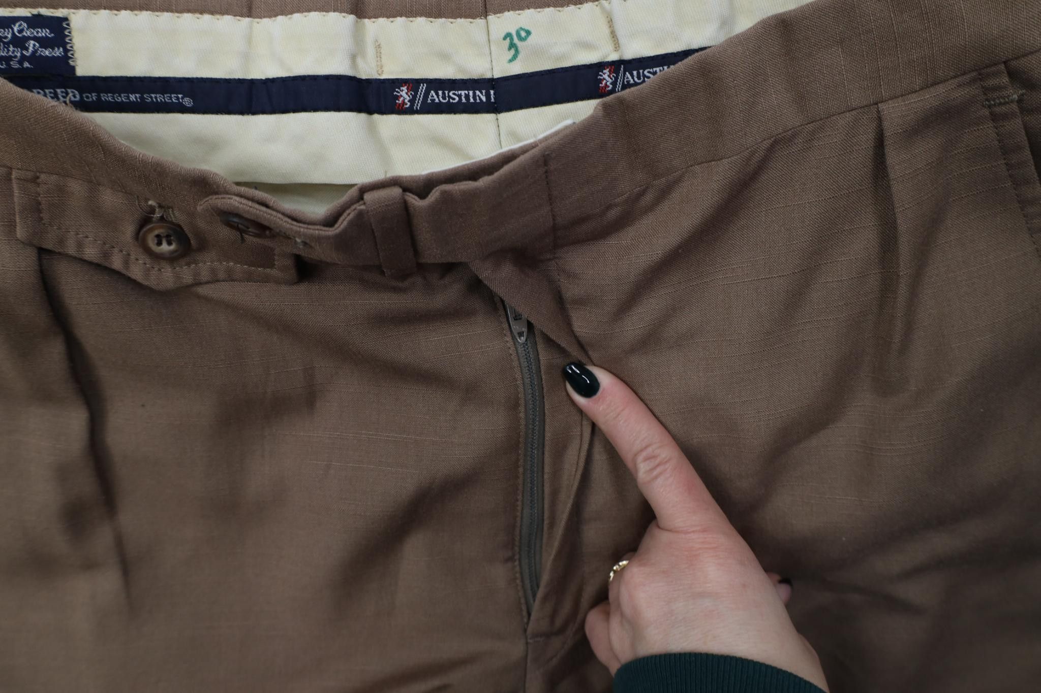 Vintage Vintage 70s Streetwear Knit Wide Leg Chino Pants Brown USA Size US 30 / EU 46 - 6 Thumbnail