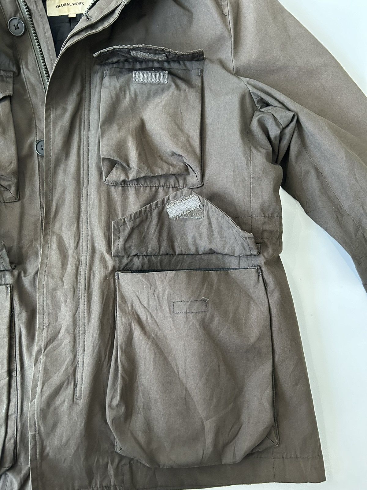 Japanese Brand GLOBAL WORK Multi Pocket Parka Jacket + Gorpcore Style Size US L / EU 52-54 / 3 - 10 Thumbnail
