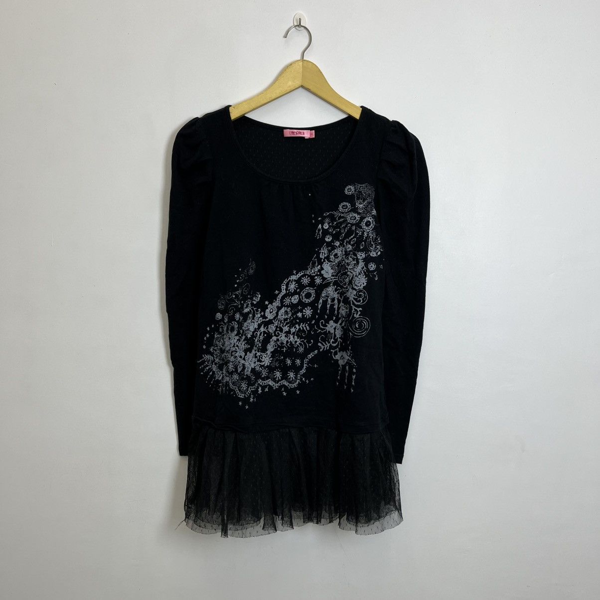 Hysteric Glamour LACE Gothic Top – Double Layer Mesh Hem Size US M / EU 48-50 / 2 - 1 Thumbnail