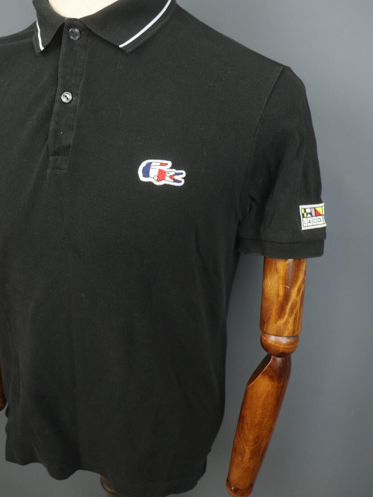 Lacoste Lacoste Black Cotton Collared Popover Polo Shirt Size 5 Size US M / EU 48-50 / 2 - 5 Thumbnail