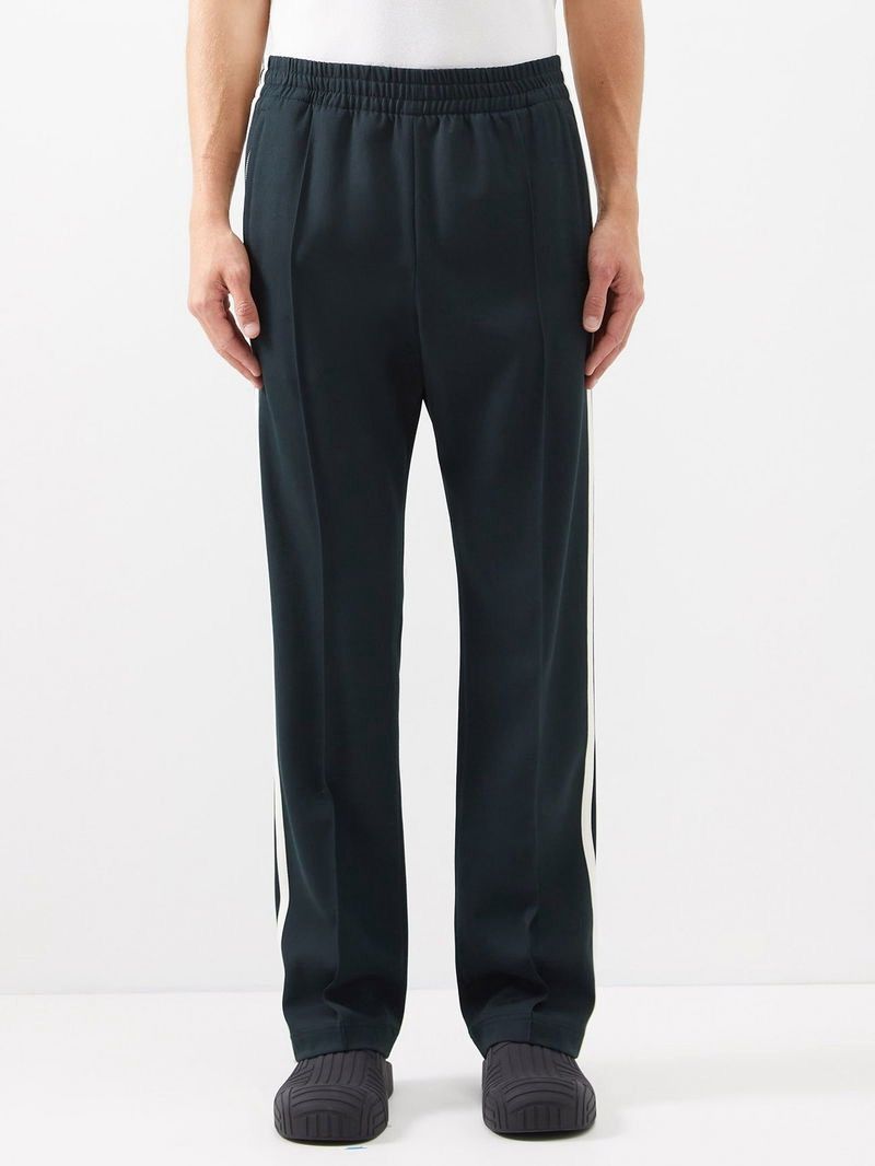 Bottega Veneta Straight-Leg Striped grain de poudre Track