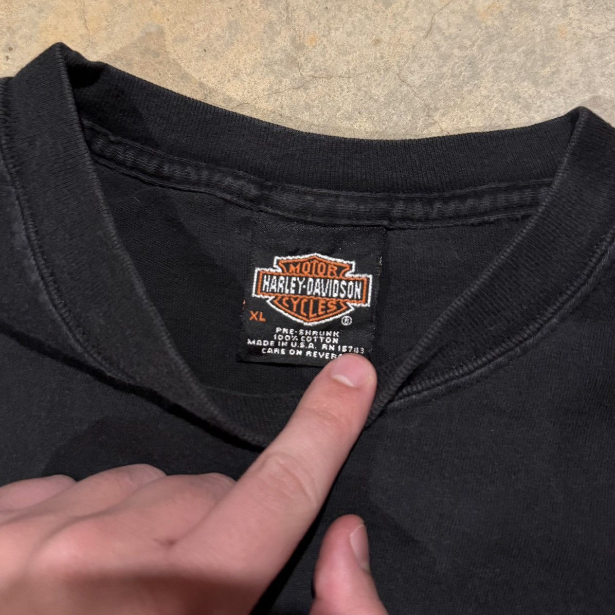 Harley Davidson Vtg 1990s Faded Harley Davidson Racing Biker Tee ERD Grunge Size US XL / EU 56 / 4 - 4 Thumbnail