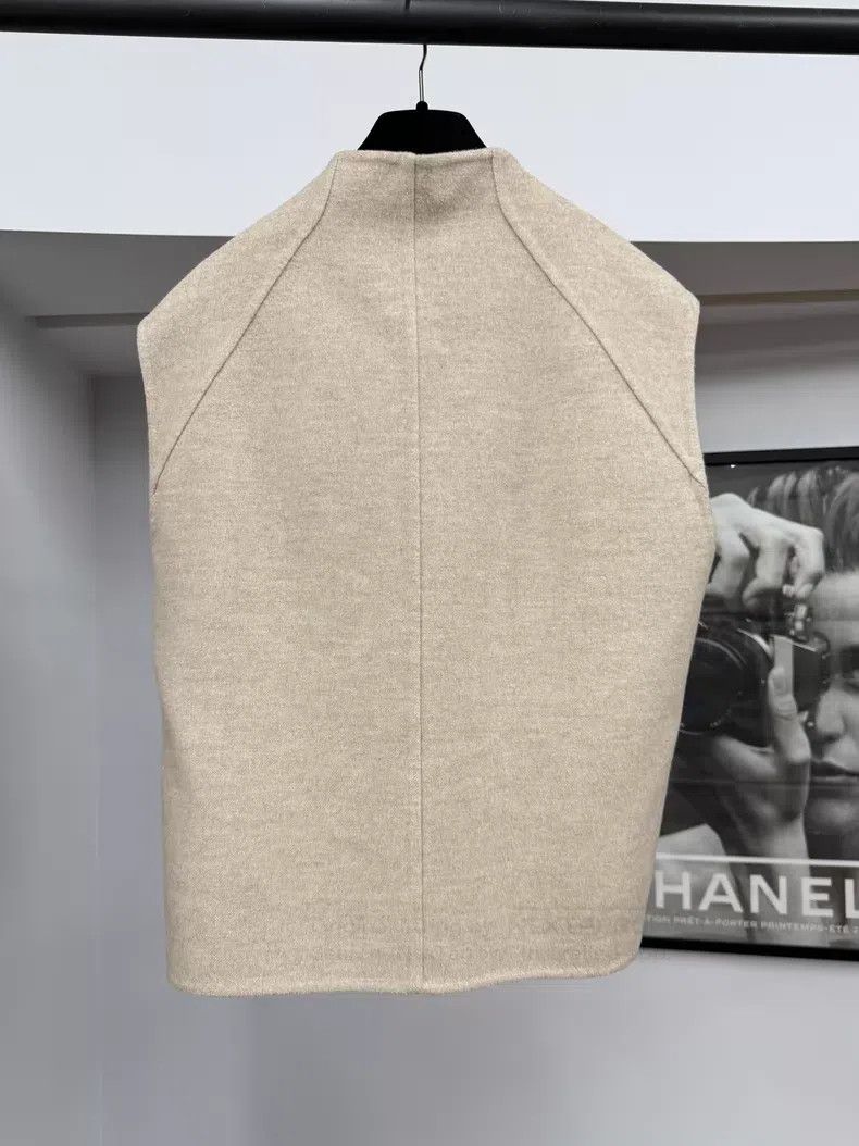 Hermes Hermes Oatmeal Cashmere Vest Size XS / US 0-2 / IT 36-38 - 3 Thumbnail