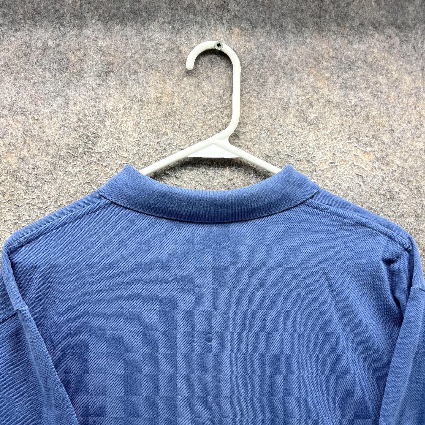 Polo Ralph Lauren VINTAGE Polo Ralph Lauren Polo Shirt Men L Blue Solid Pony Pique Short Sleeve Casual Size US L / EU 52-54 / 3 - 3 Thumbnail