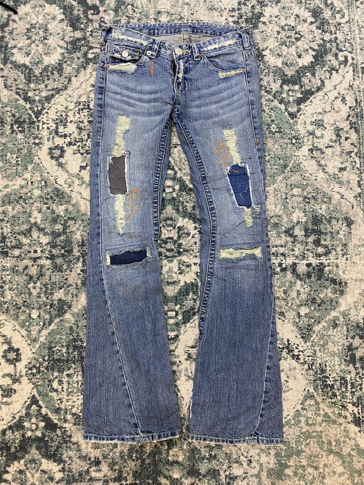 True Religion Reconstructed True Religion Flare Denim By La Limited Denim Size US 30 / EU 46 - 3 Thumbnail