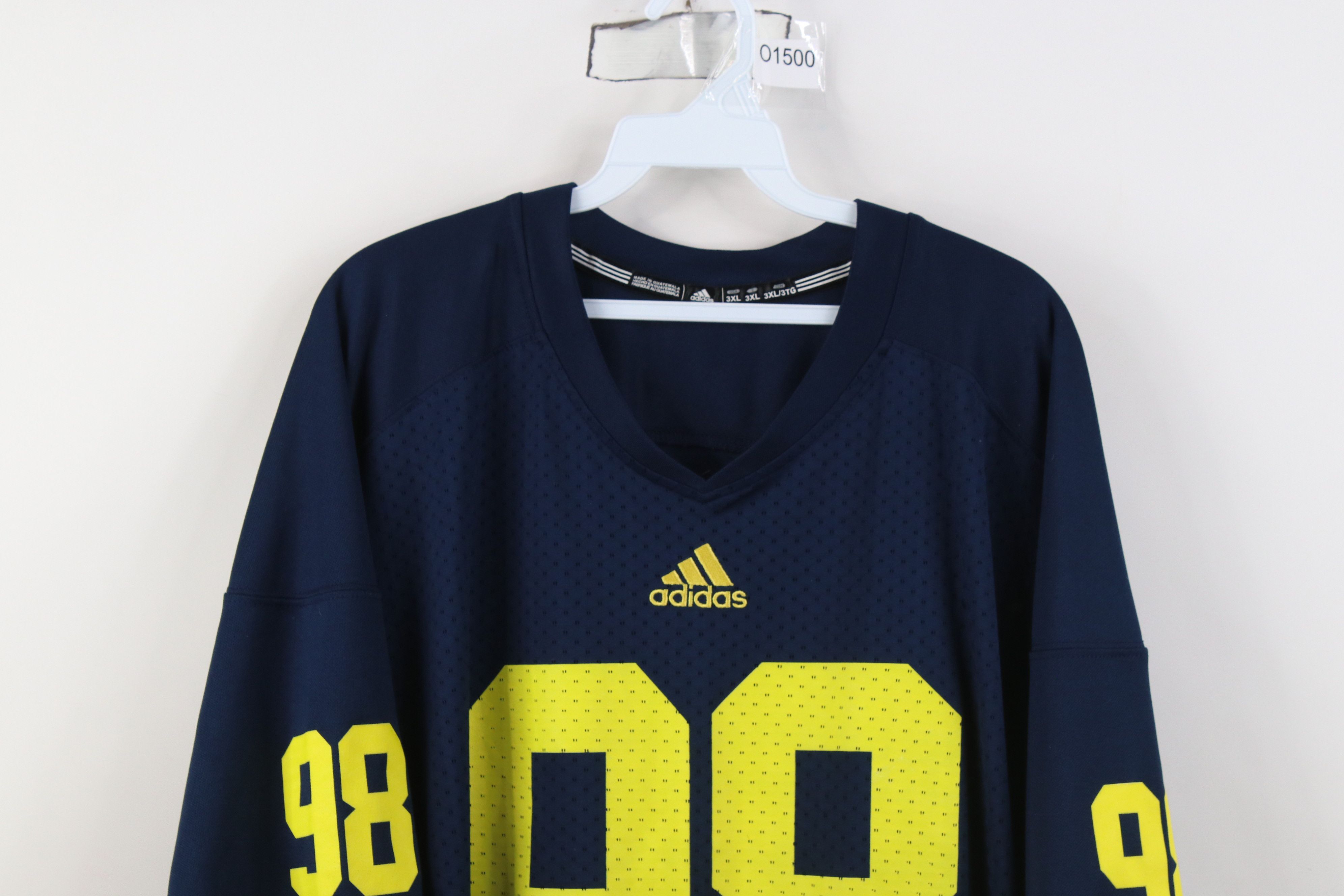 Adidas Adidas University of Michigan Football Jersey Blue #98 Size US XXL / EU 58 / 5 - 2 Thumbnail