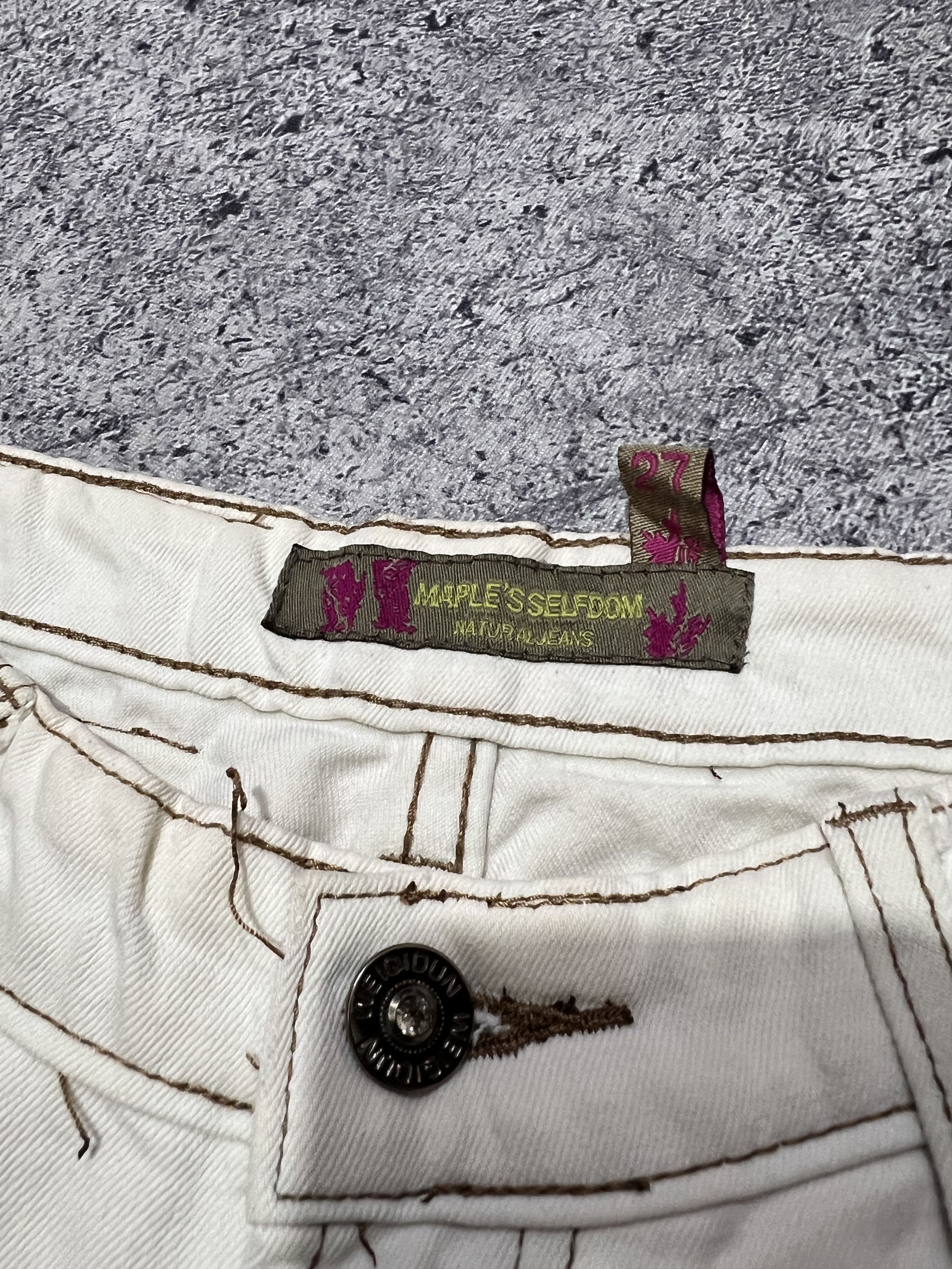 Japanese Brand 2000s Hysteric Ifsixwasnine Printed Swarovski Flare y2k Lgb Size US 28 / EU 44 - 6 Thumbnail