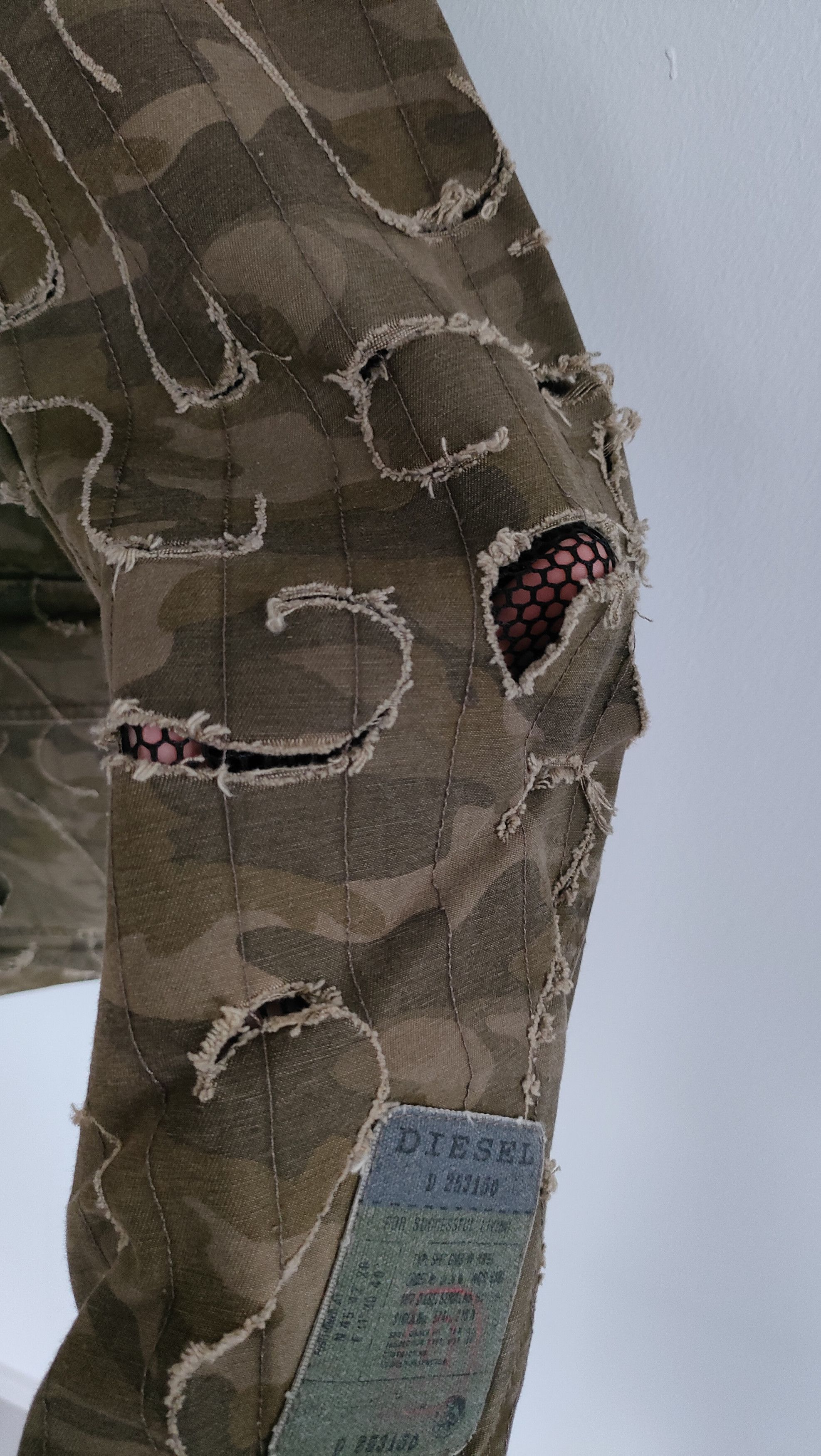 Diesel Diesel 'J-Laser' Laser Cut Camo Hooded Jacket (2010) Size US M / EU 48-50 / 2 - 17 Thumbnail